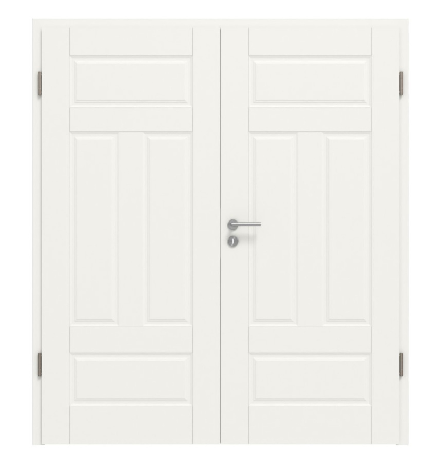 HÖRMANN Doppelflügeltür Kontura 5 Weißlack ClassicLine mit Zarge