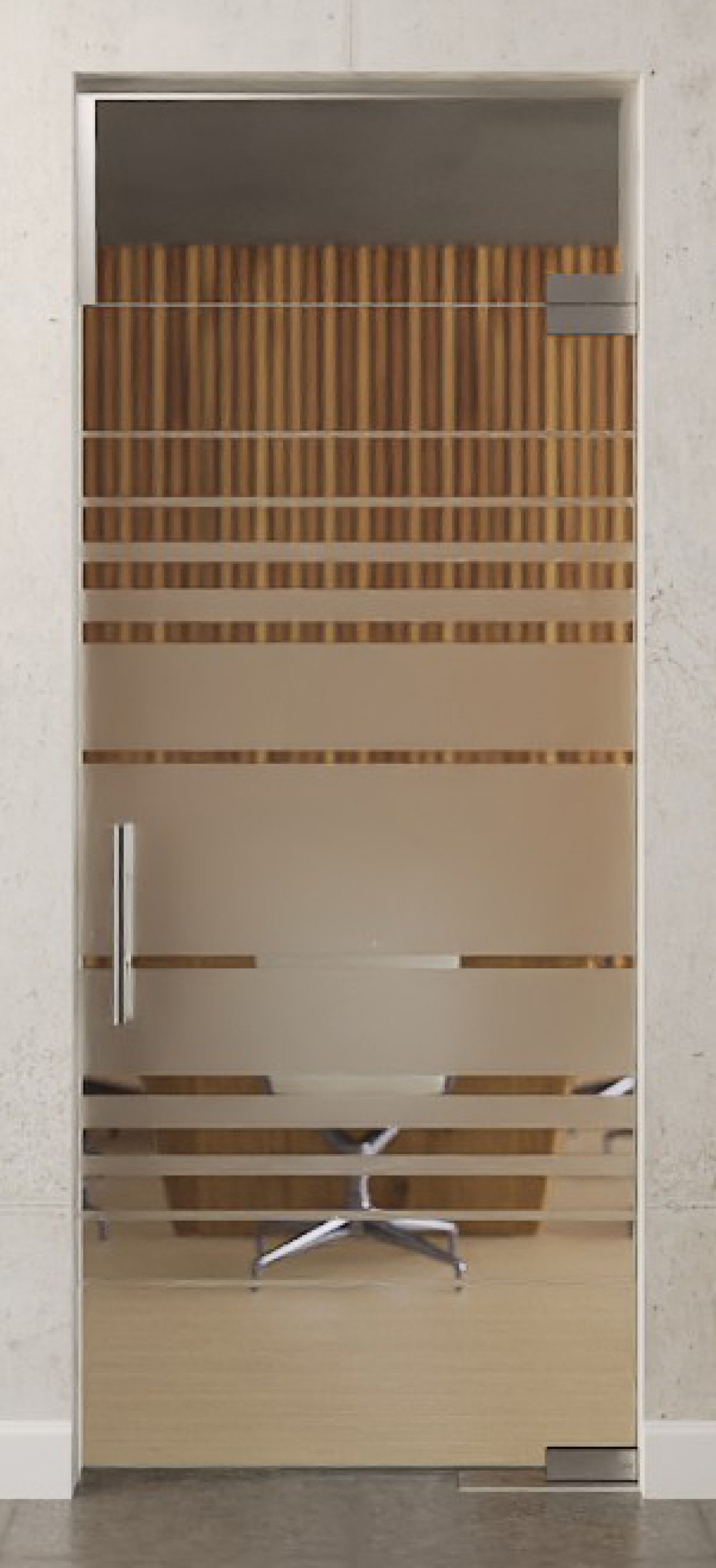 Bild von Selina Motiv matt Glaspendeltür mit Oberlicht DORMA Mundus BTS Variante 7 - Erkelenz