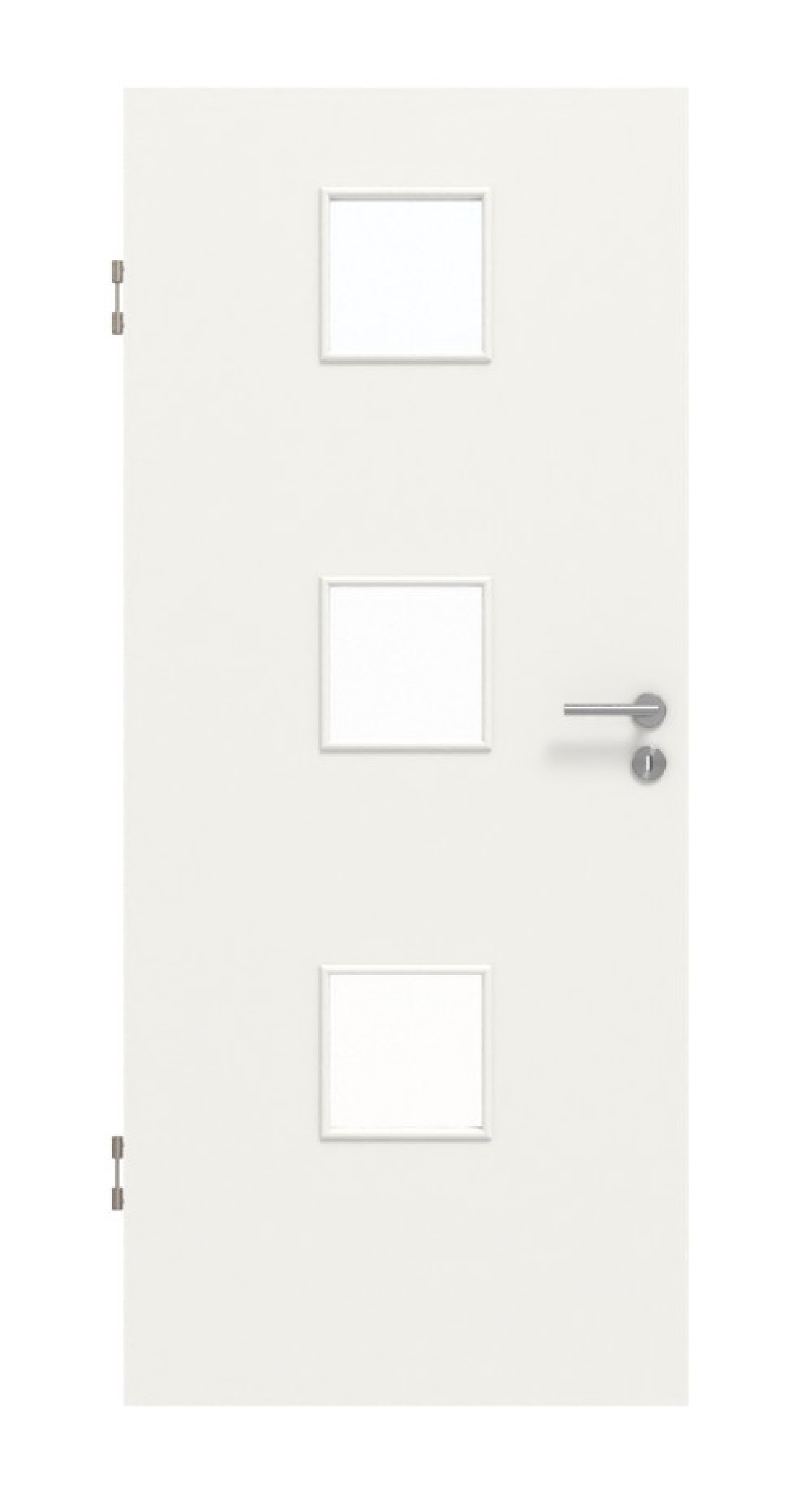 Frontansicht von Weiß ähnlich RAL 9016 LA 10 Mattlack Basic Innentür - Huga
