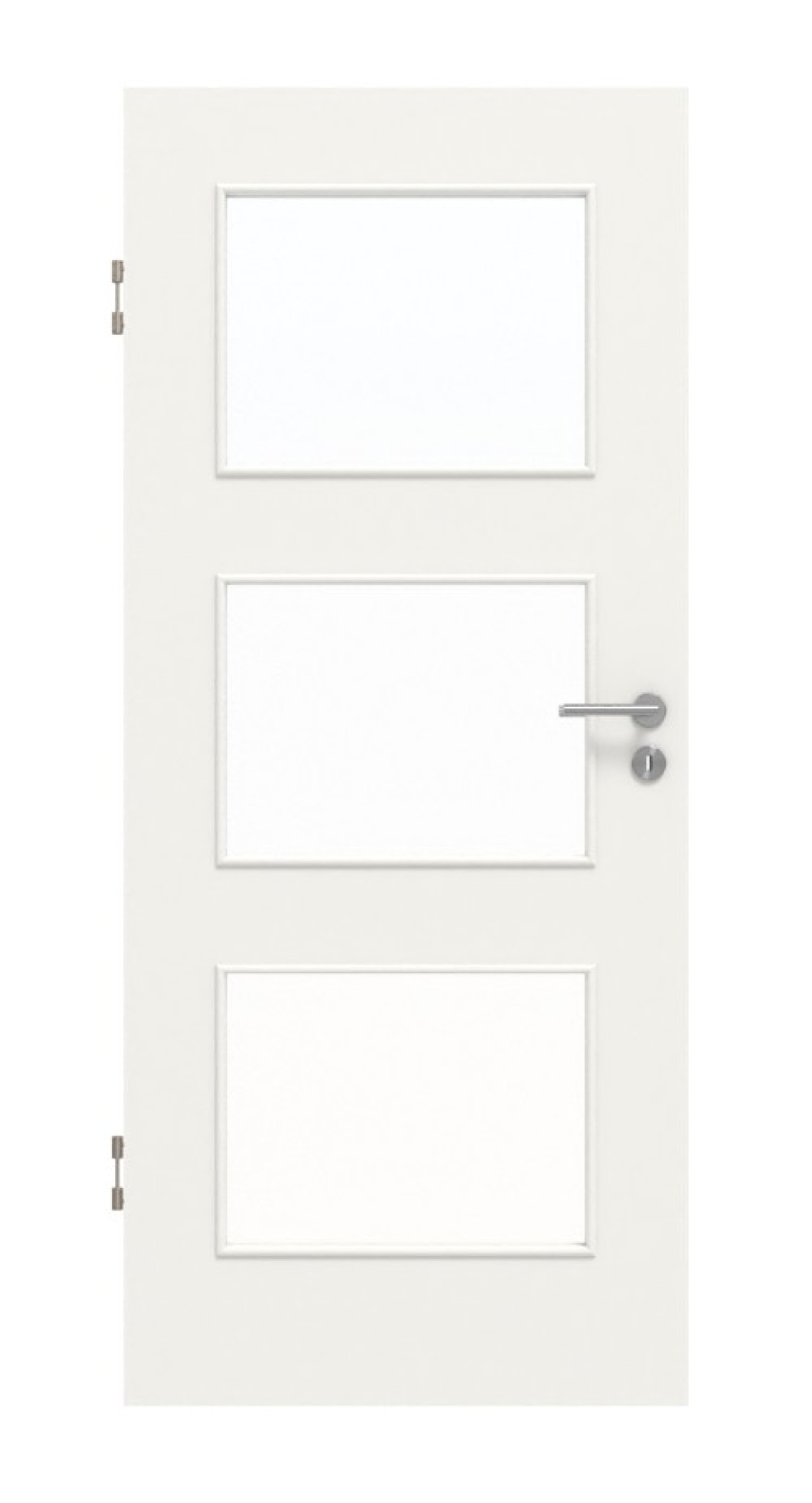 Frontansicht von Weiß ähnlich RAL 9016 LA 11 Mattlack Basic Innentür - Huga