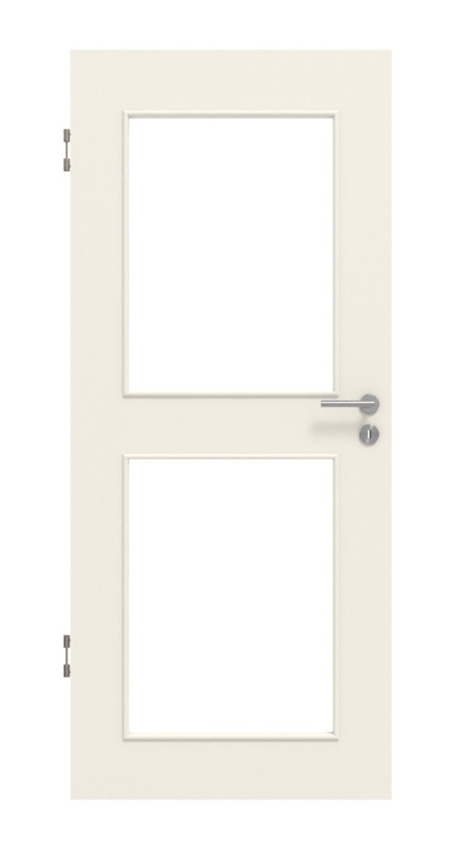 Frontansicht von Weiß ähnlich RAL 9010 LA 12 Basic Lack Innentür - Huga