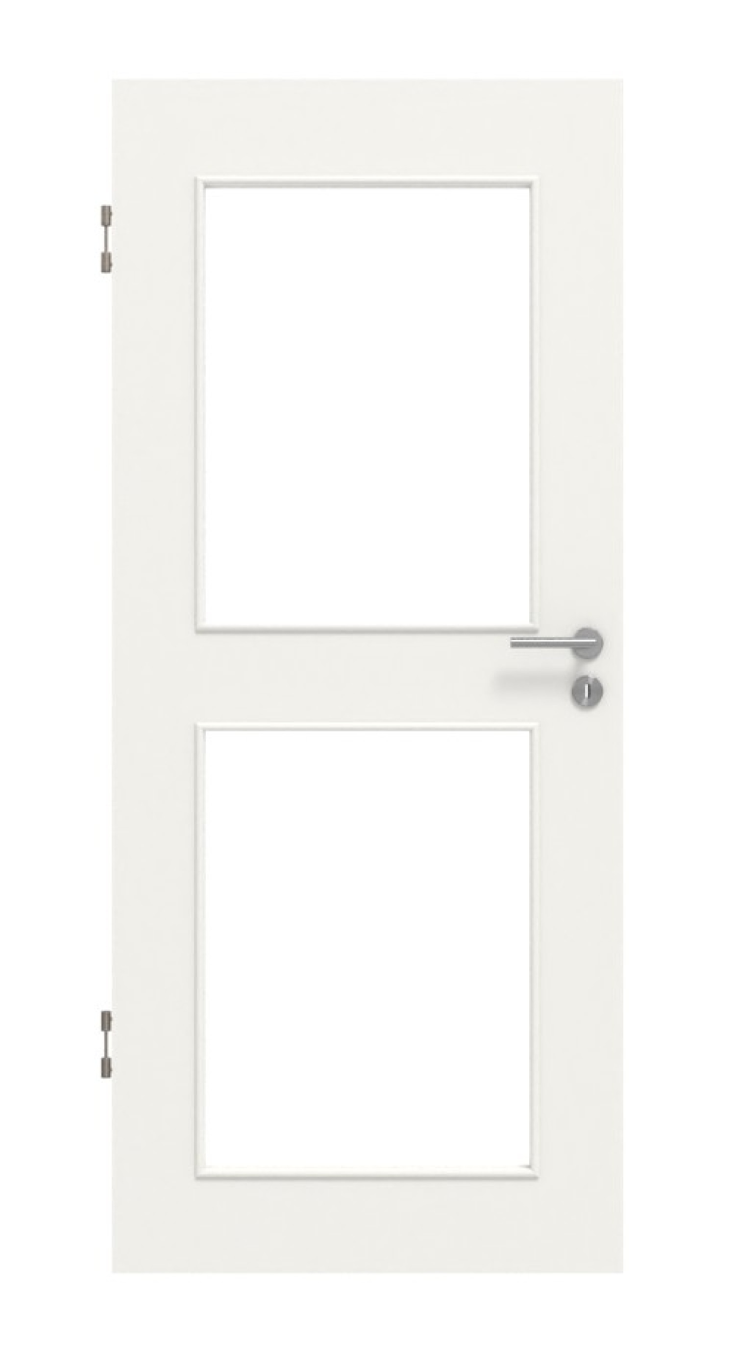 Frontansicht von Weiß ähnlich RAL 9016 LA 12 Basic Lack Innentür - Huga
