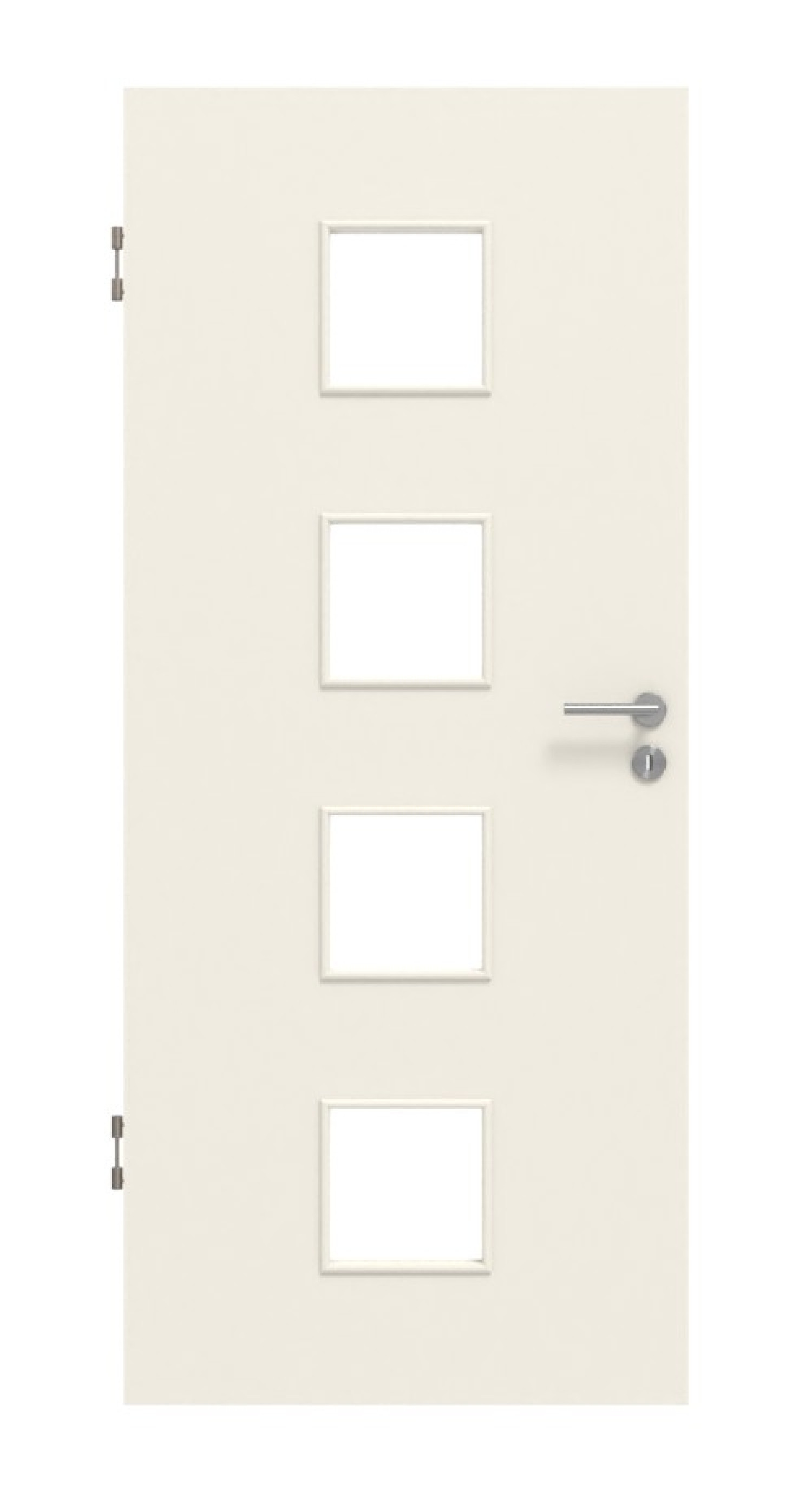 Frontansicht von Weiß ähnlich RAL 9010 LA 14 Basic Lack Innentür - Huga