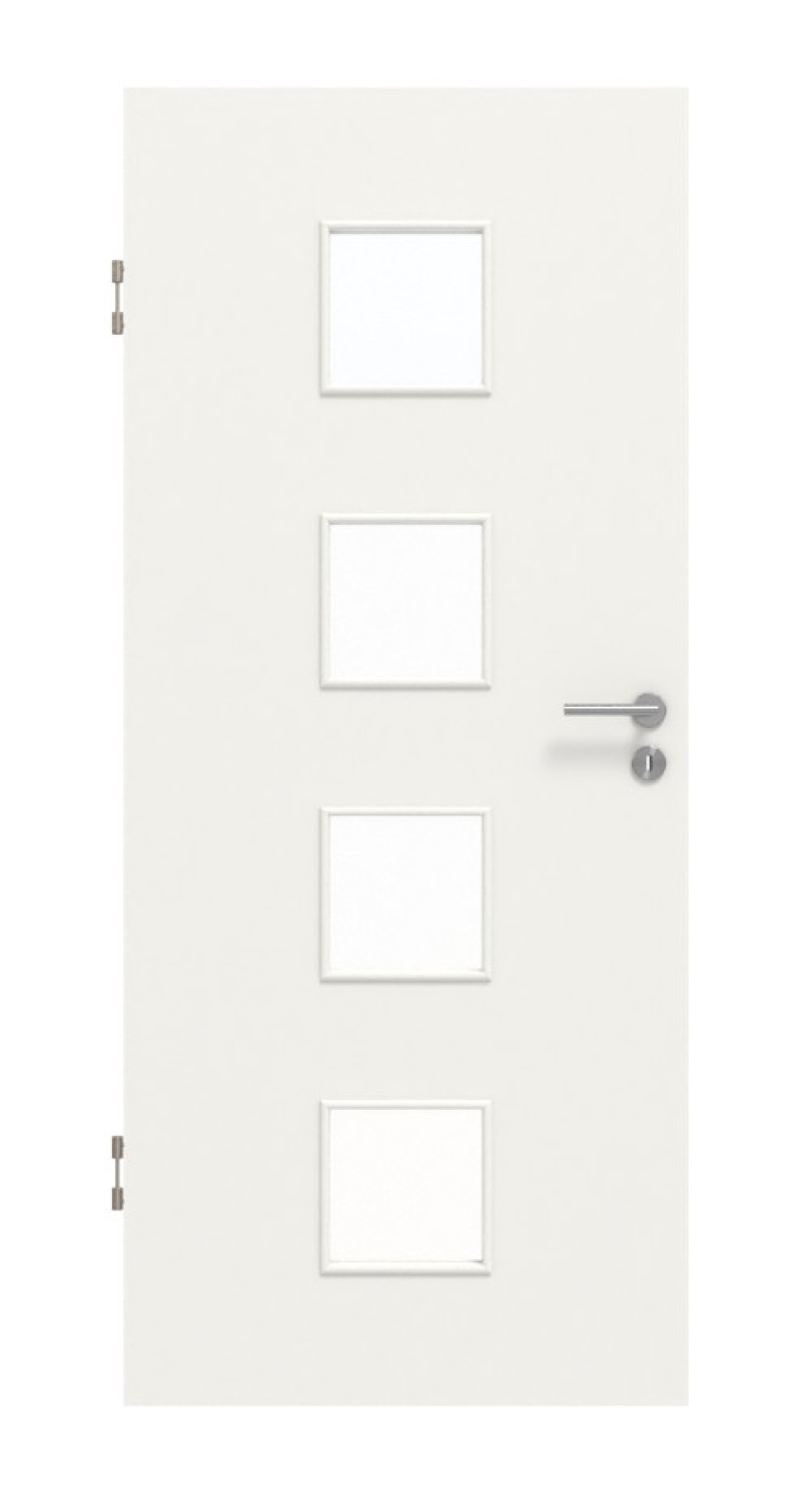 Frontansicht von Weiß ähnlich RAL 9016 LA 14 Mattlack Basic Innentür - Huga