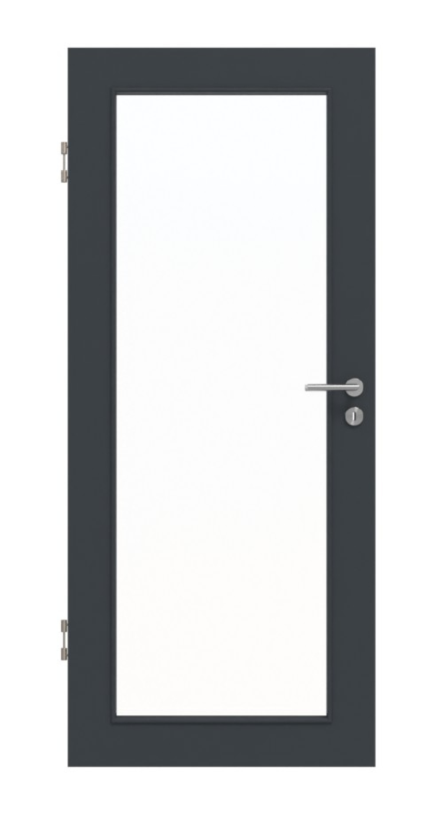 Frontansicht von Anthrazit RAL 7016 LA 27 Basic Lack Innentür - Huga