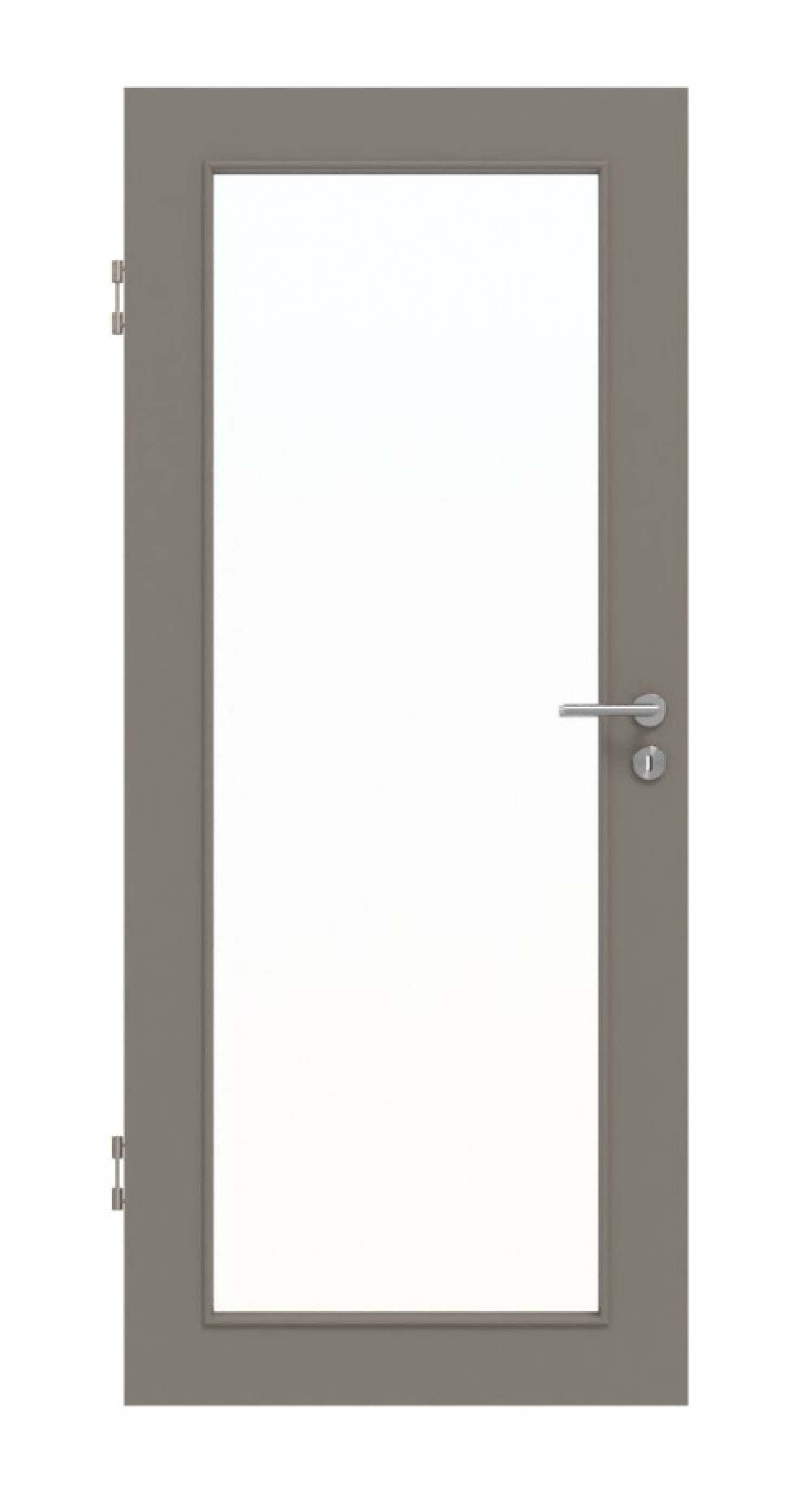 Frontansicht von Taupe RAL 7048 LA 27 Basic Lack Innentür - Huga