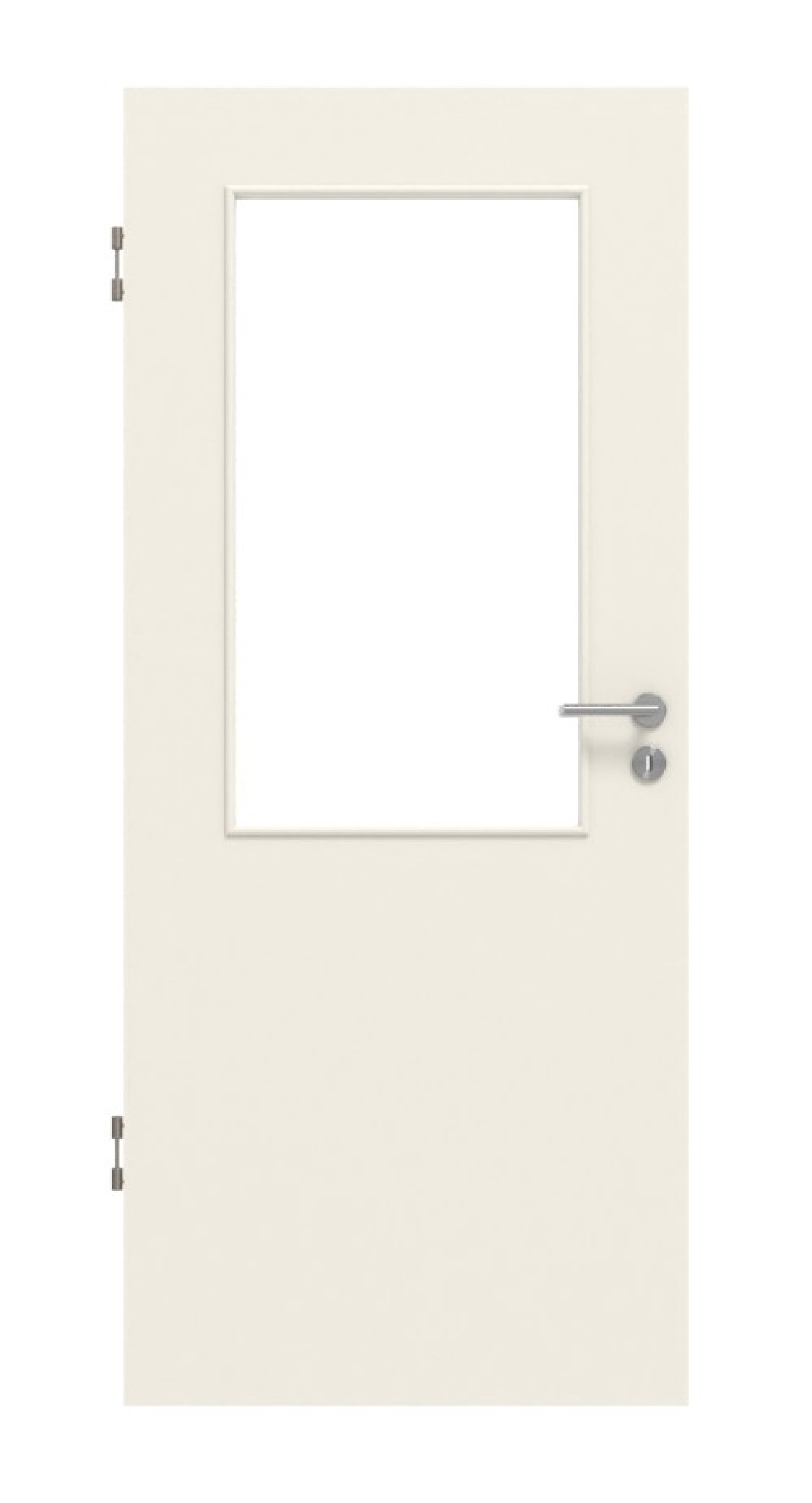 Frontansicht von Weiß ähnlich RAL 9010 LA 7 Basic Lack Innentür - Huga
