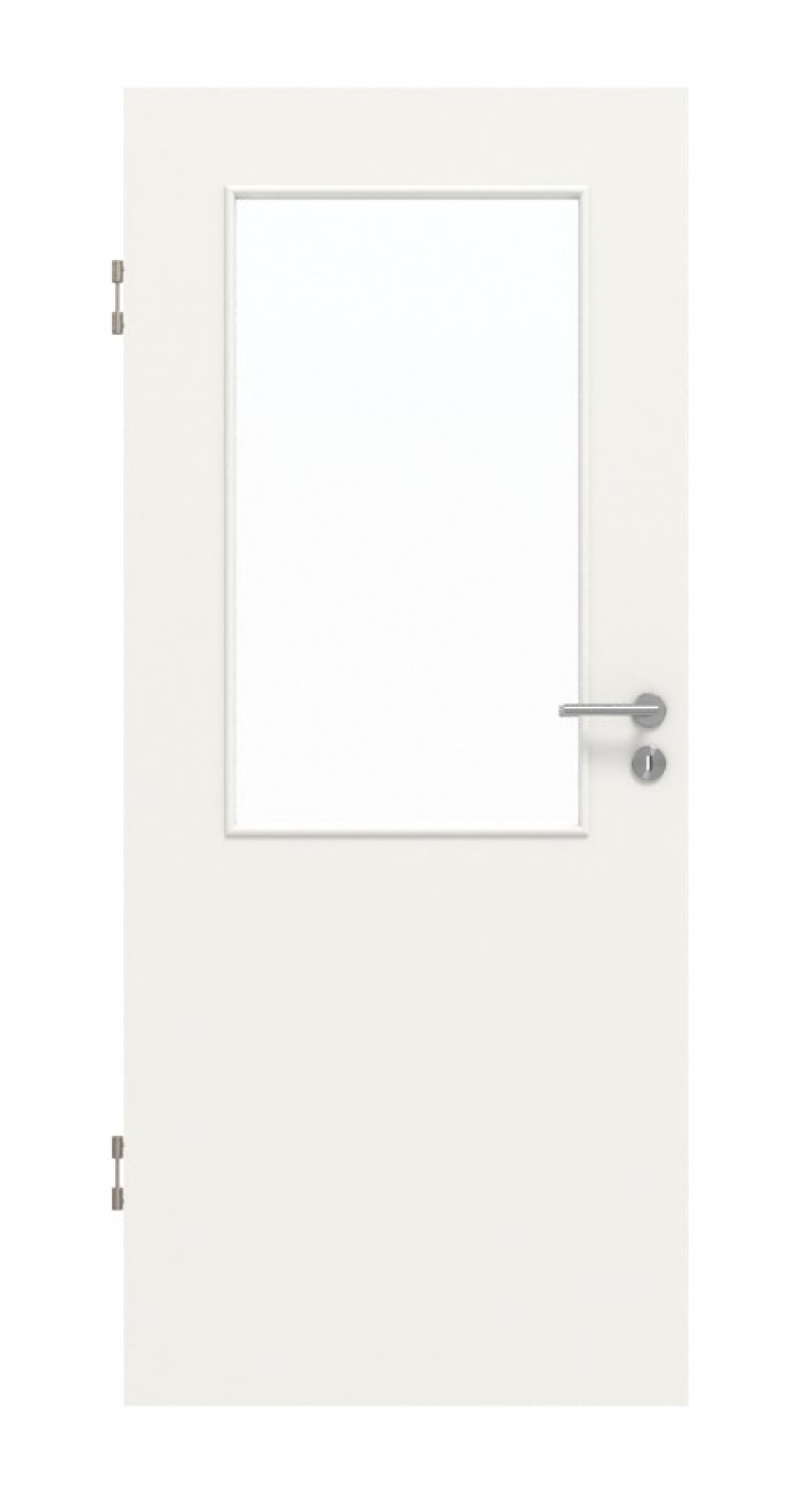 Frontansicht von Weiß ähnlich RAL 9016 LA 7 Mattlack Basic Innentür - Huga
