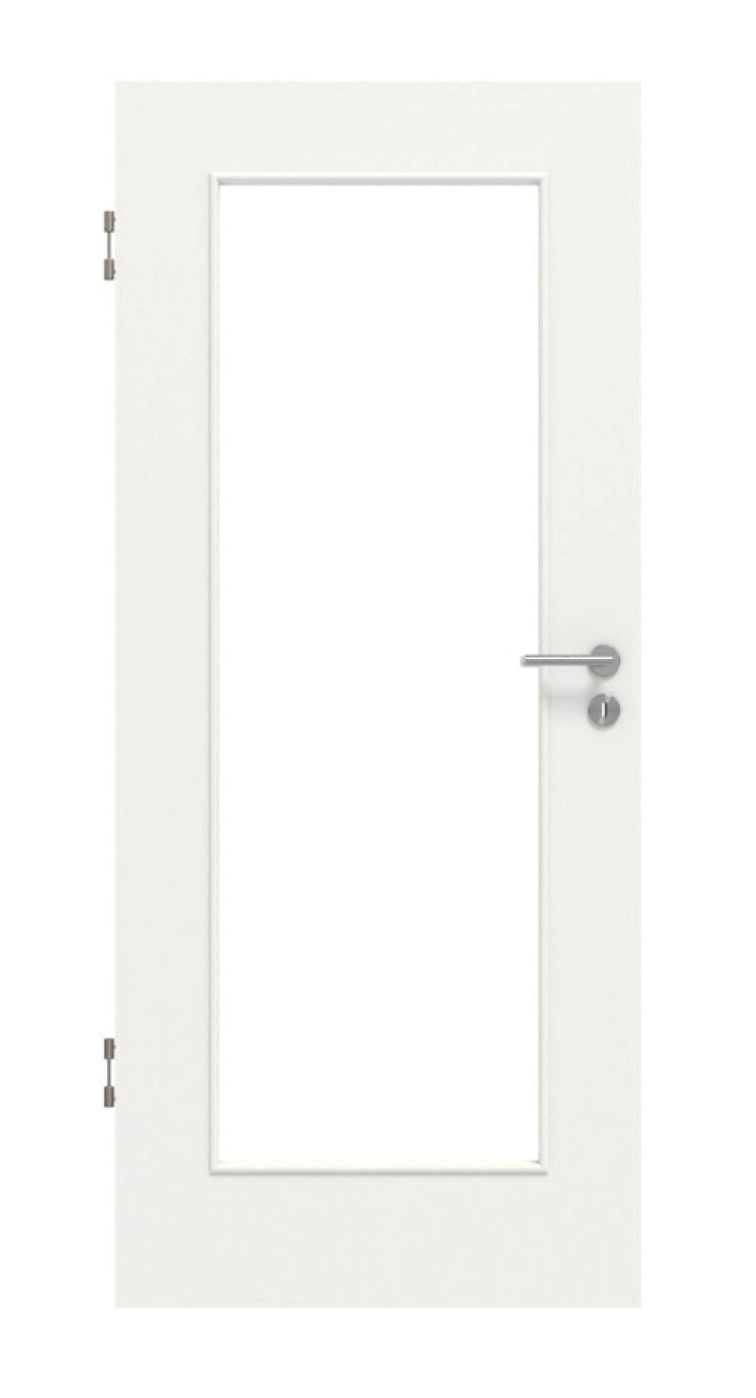 Frontansicht von Weiß RAL 9016 LA 8 Basic Durat Innentür - Huga