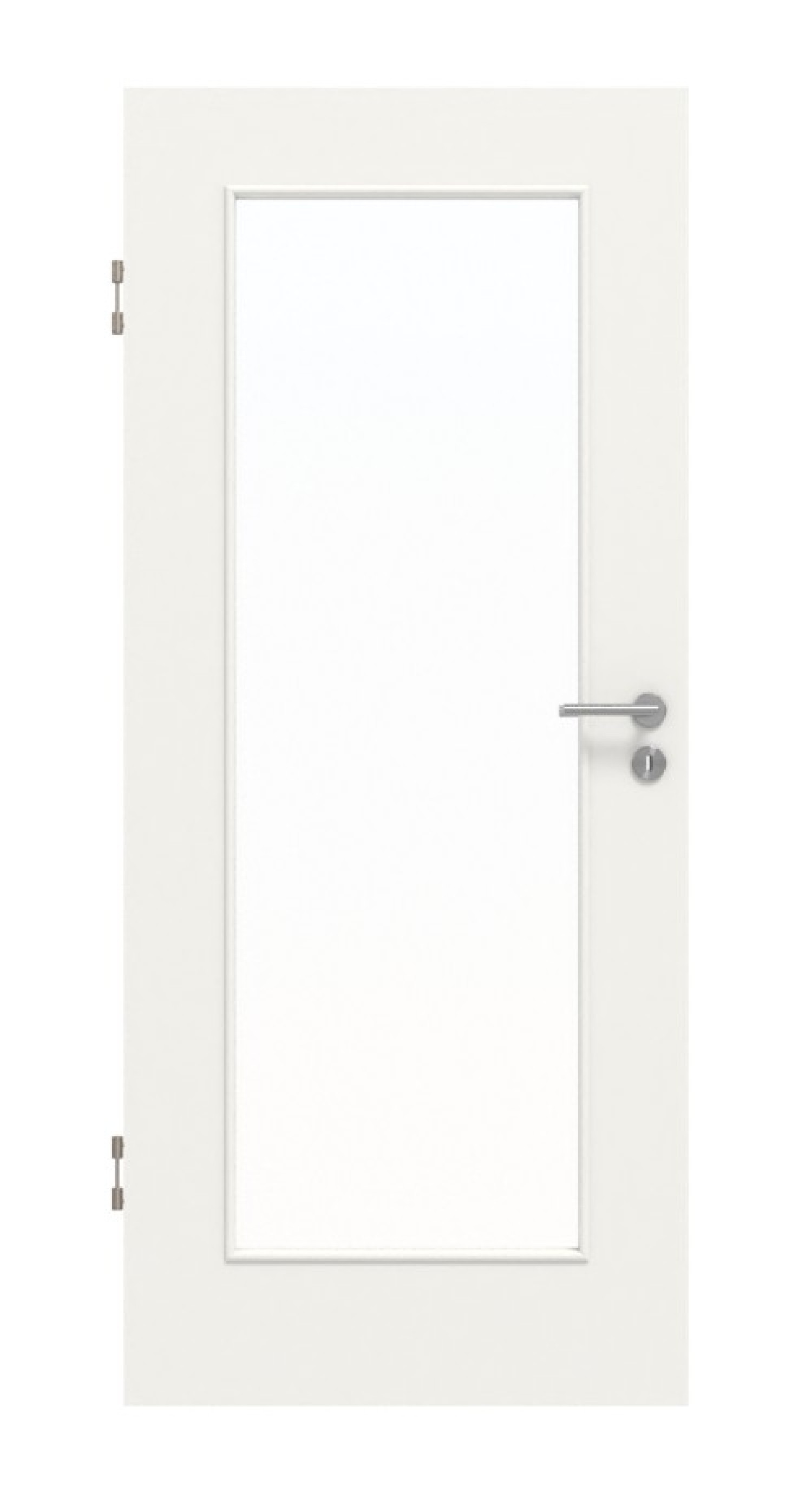 Frontansicht von Weiß ähnlich RAL 9016 LA 8 Mattlack Basic Innentür - Huga