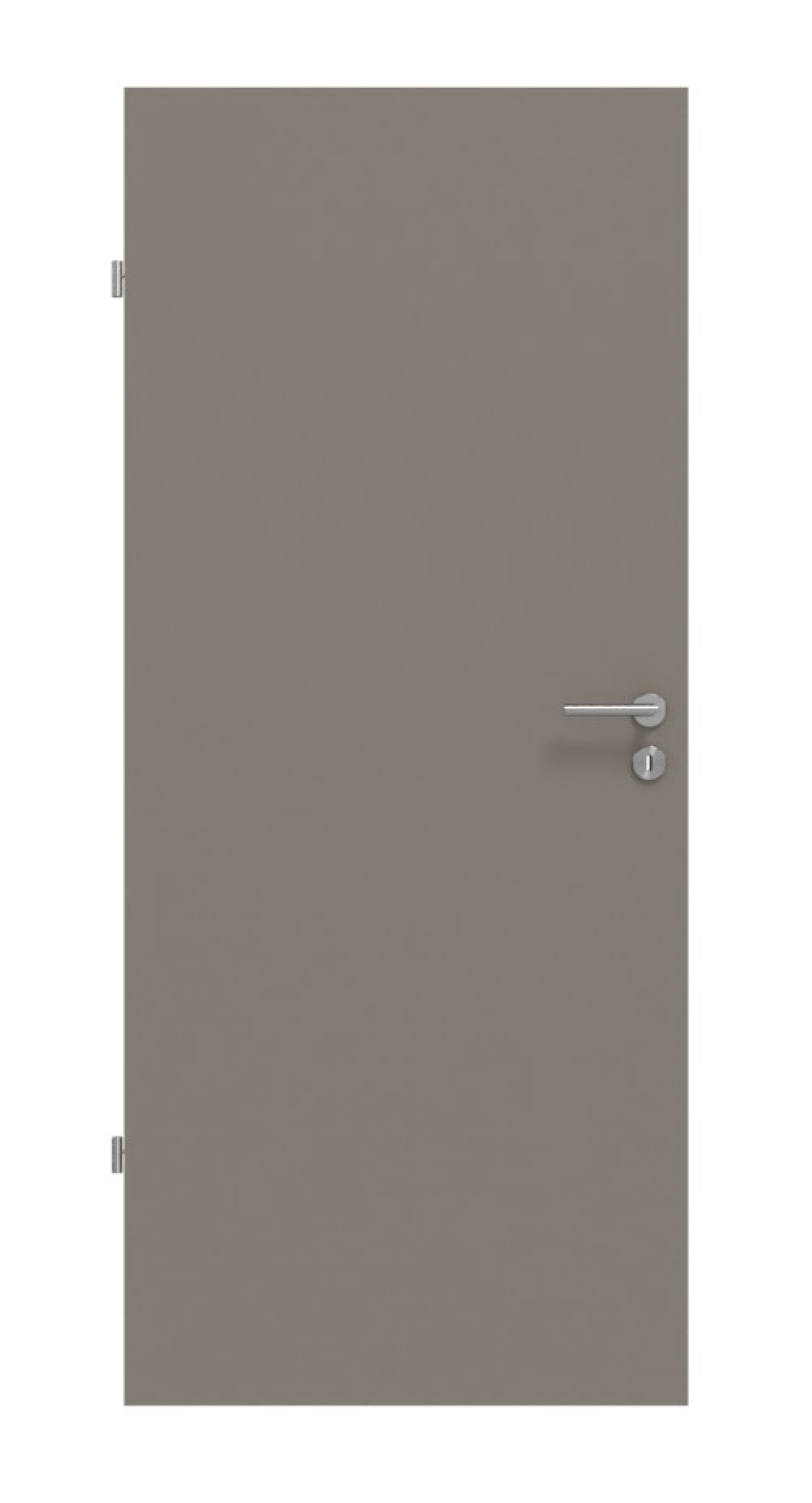 Frontansicht von Taupe RAL 7048 Basic Lack Innentür - Huga