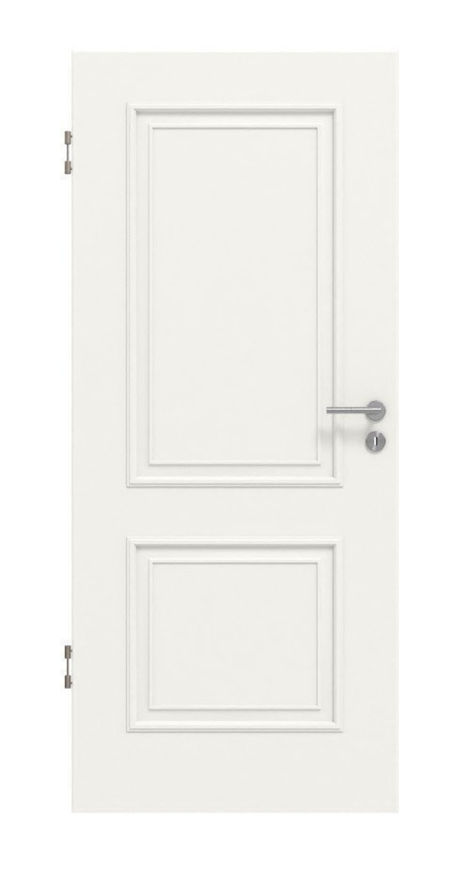 Frontansicht von Innentür Cottage M20 Weißlack – Lebo