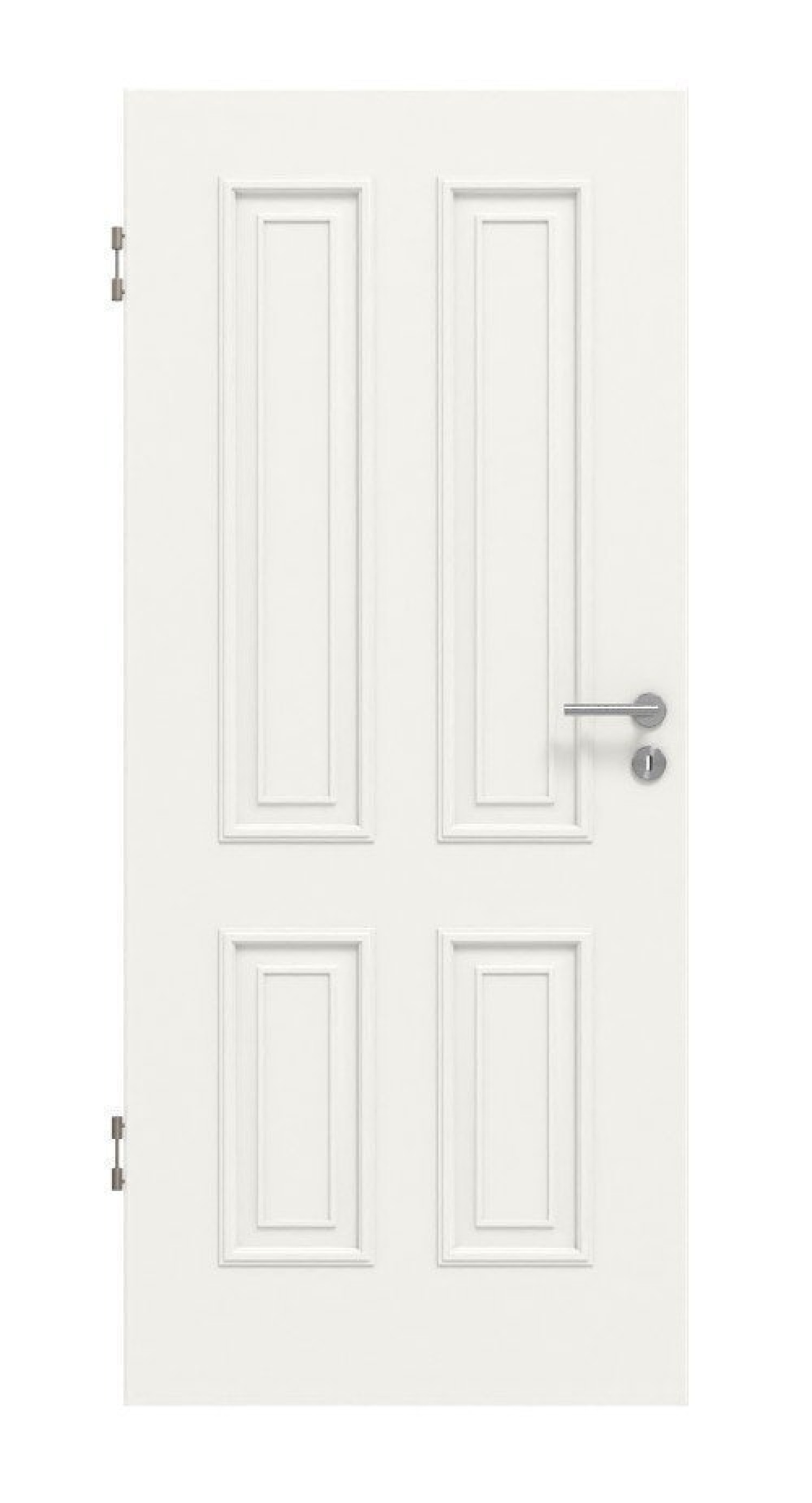 Frontansicht von Innentür Cottage M40 Weißlack – Lebo