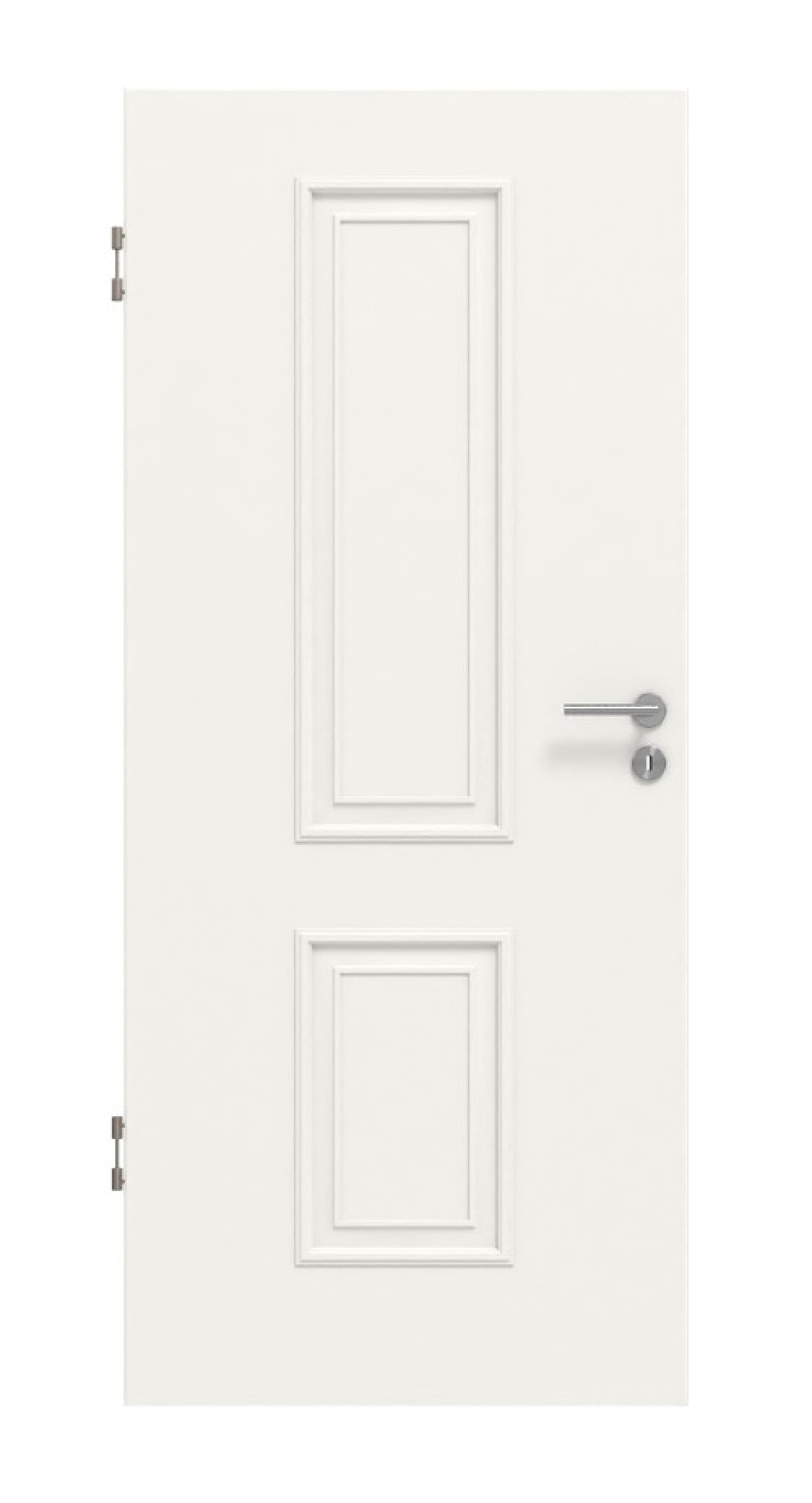 Frontansicht von HUGA Innentür Landhaus 5 Weißlack Classic