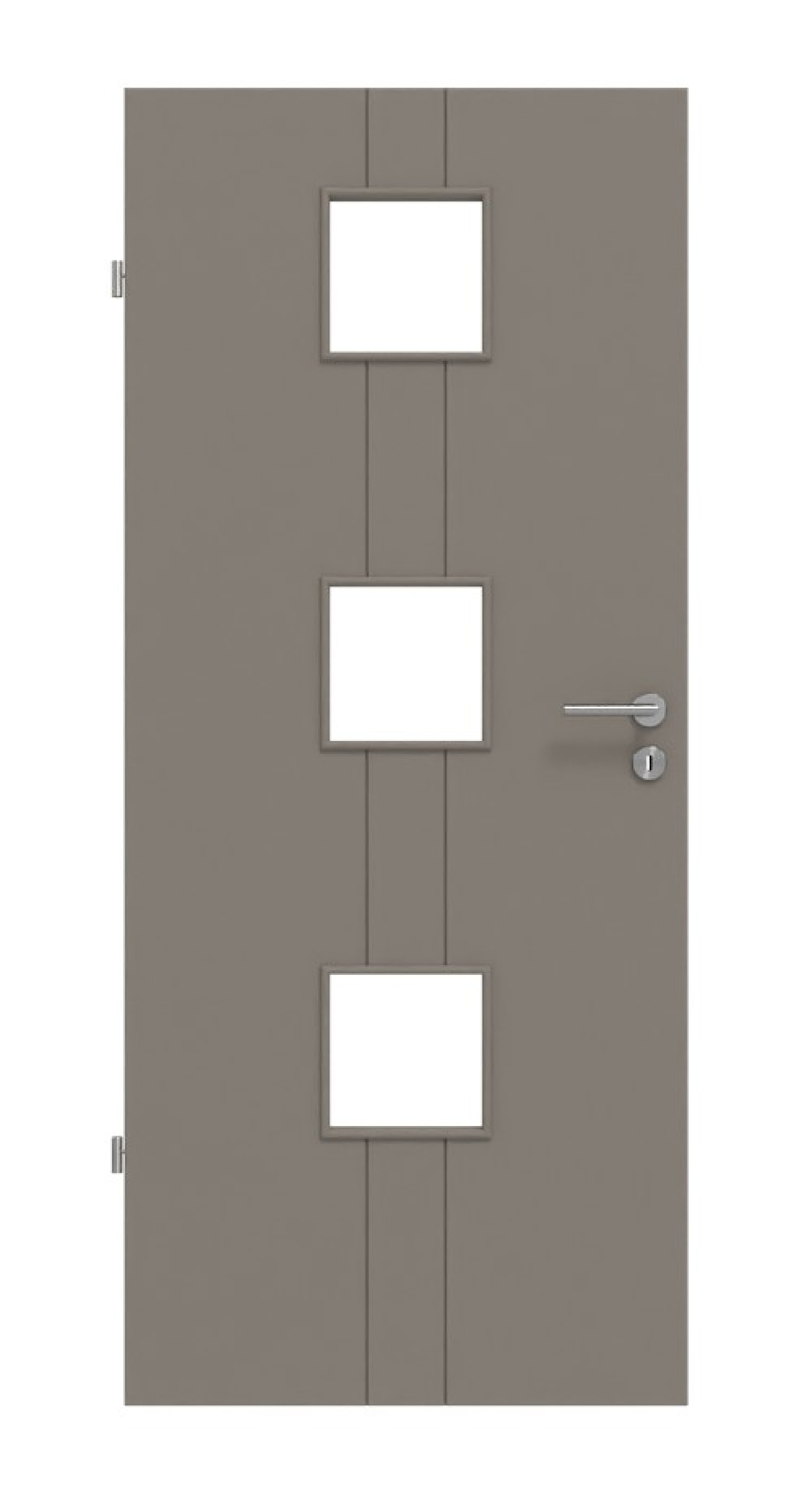 Frontansicht von Signum 23 LA 10 Basic Lack Taupe RAL 7048 Innentür - Huga