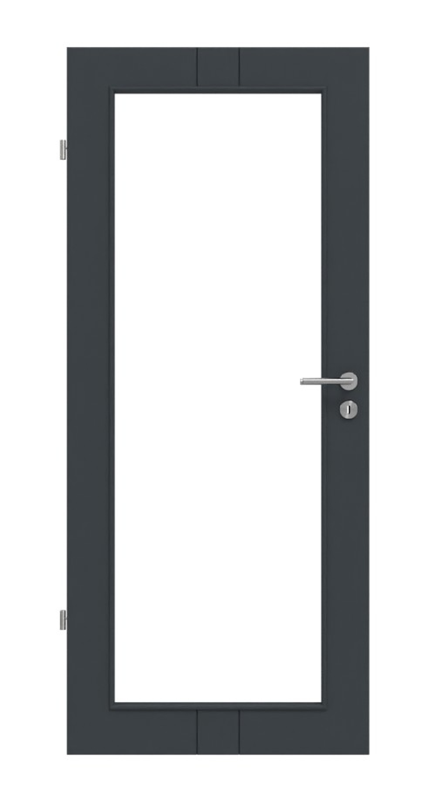 HÖRMANN Innentür Groove 23 Anthrazit RAL 7016 Lack DesignLine mit Lichtausschnitt LA 27