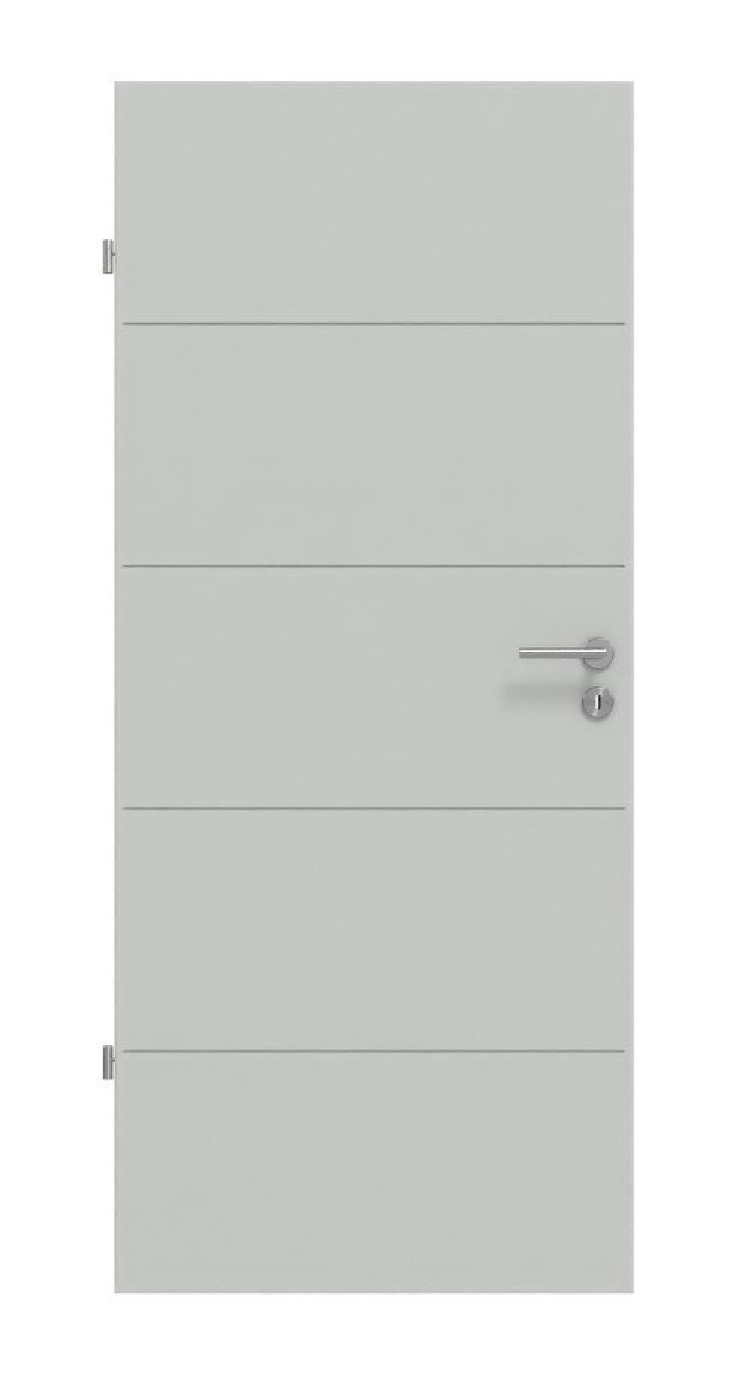 Frontansicht von Signum 27 Basic Lack Grau RAL 7035 Innentür - Huga