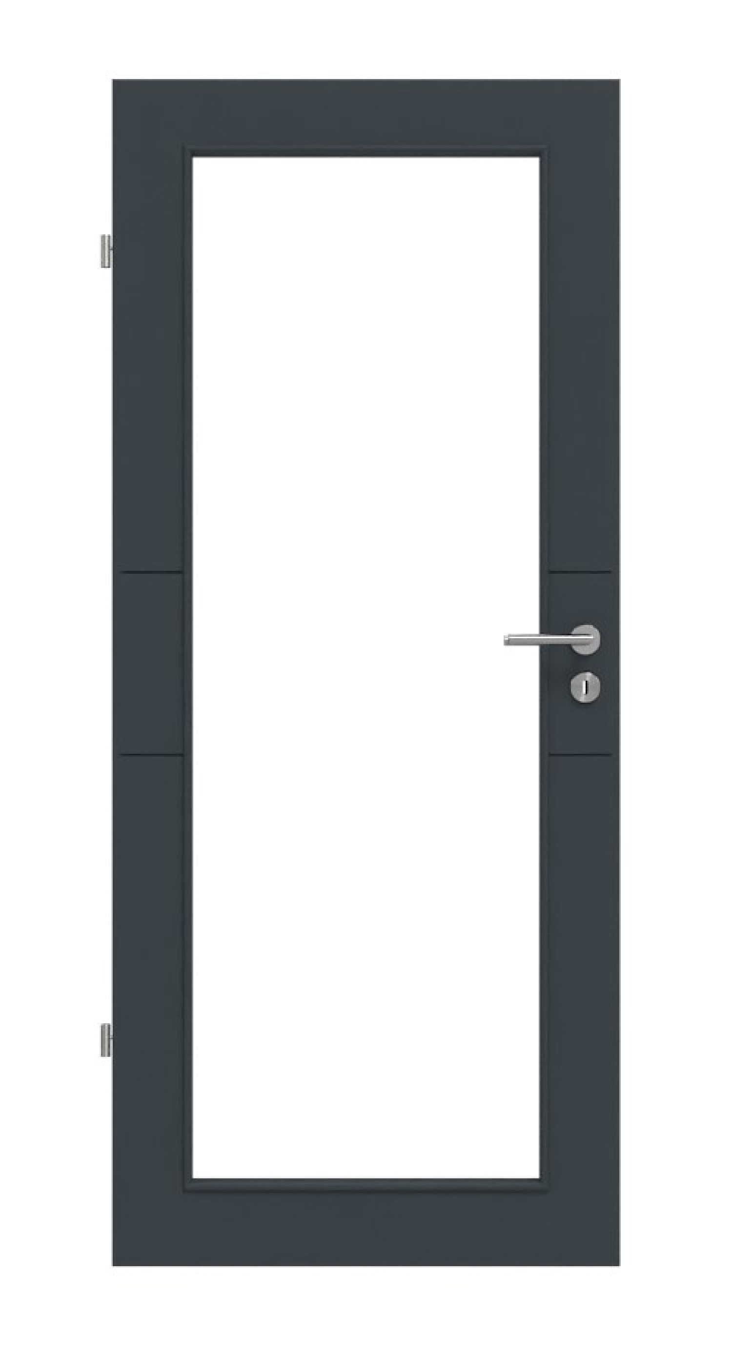 HÖRMANN Innentür Groove 29 Anthrazit RAL 7016 Lack DesignLine mit Lichtausschnitt LA 27