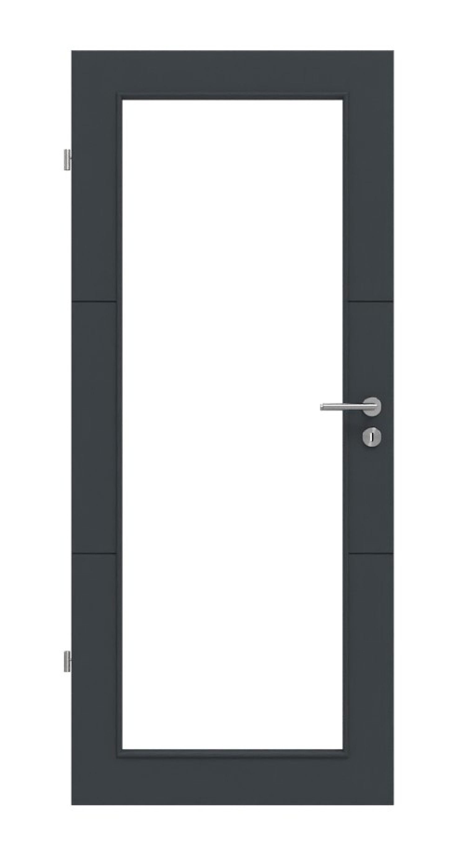 HÖRMANN Innentür Groove 31 Anthrazit RAL 7016 Lack DesignLine mit Lichtausschnitt LA 27