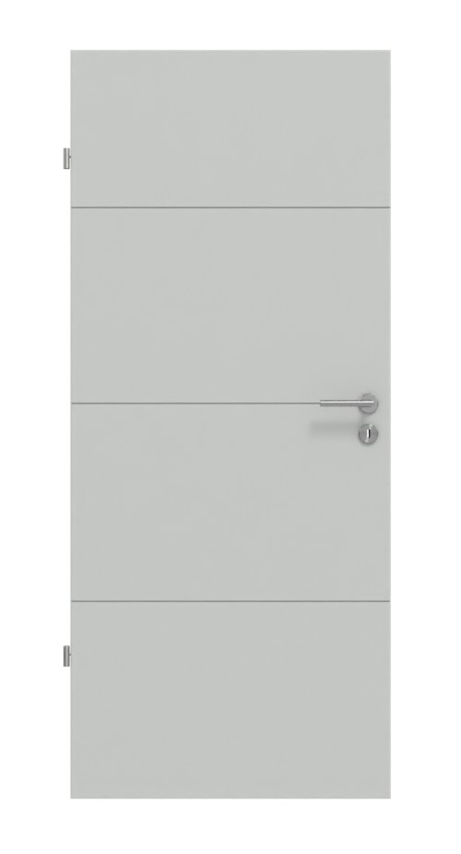 HÖRMANN Innentür Groove 34 Grau RAL 7035 Lack DesignLine