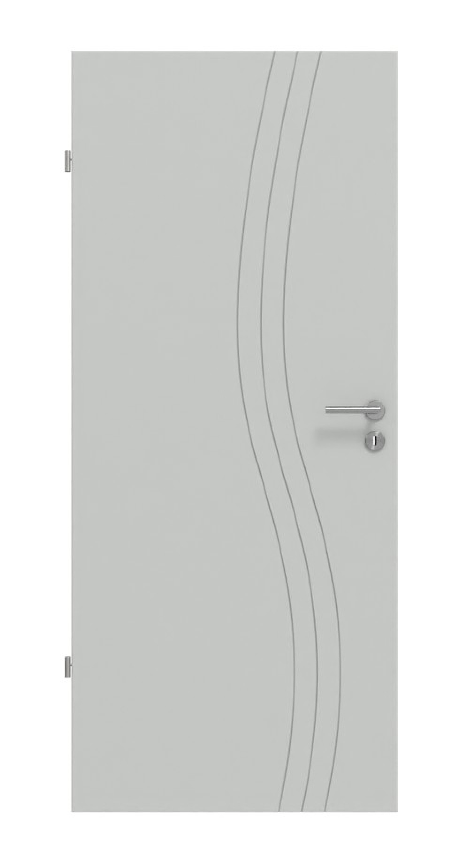 HÖRMANN Innentür Groove 53 Grau RAL 7035 Lack DesignLine