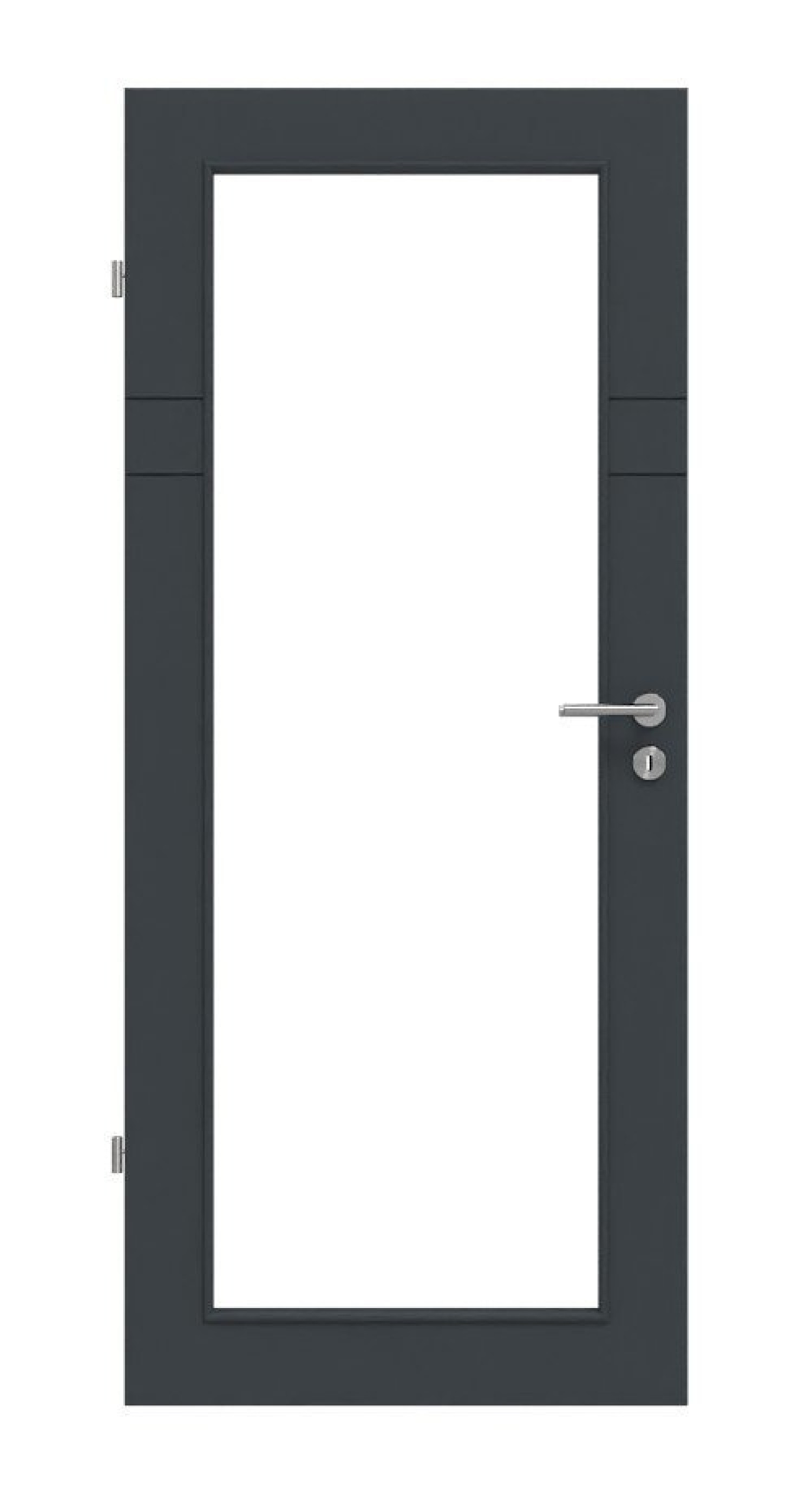 Frontansicht von Signum 78 LA 27 Basic Lack Anthrazit RAL 7016 Innentür - Huga