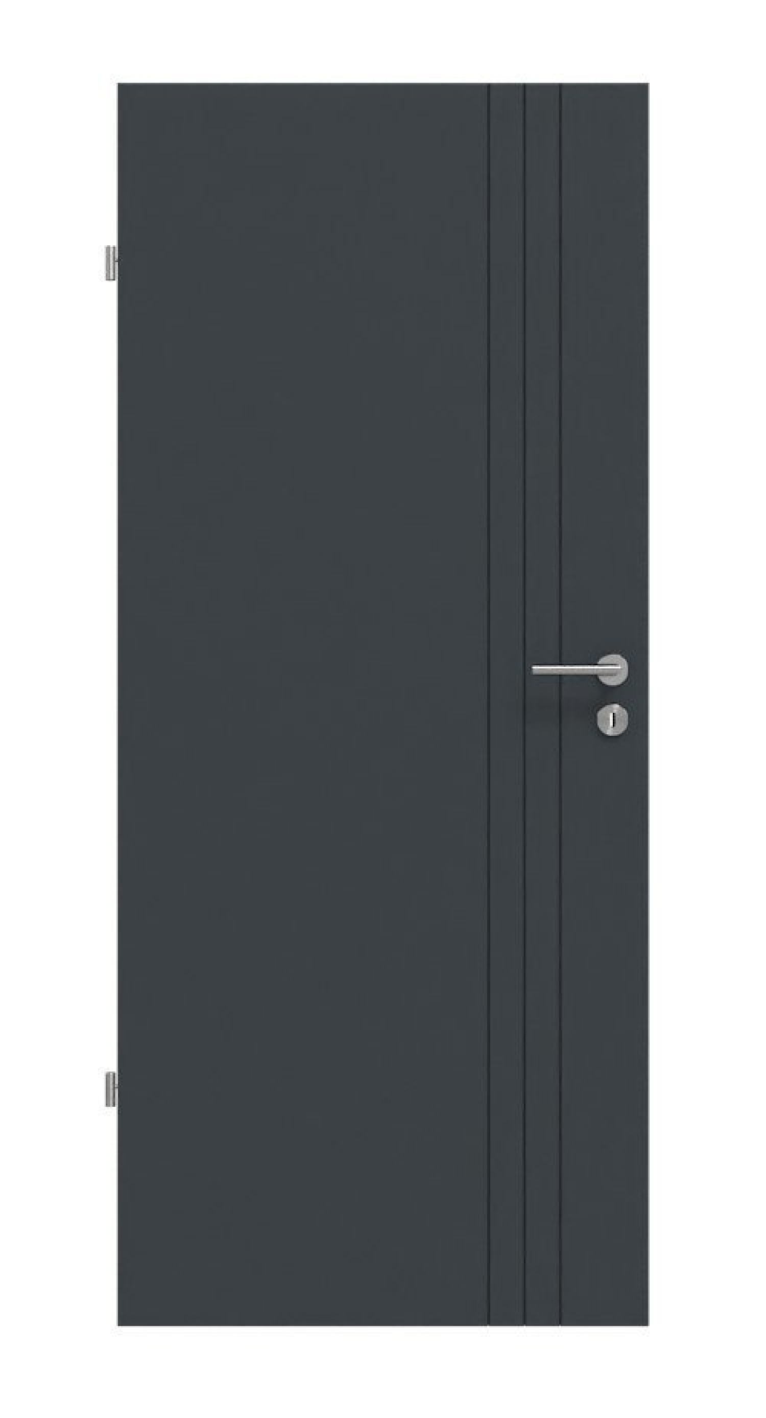 Frontansicht von Signum 85 Basic Lack Anthrazit RAL 7016 Innentür - Huga