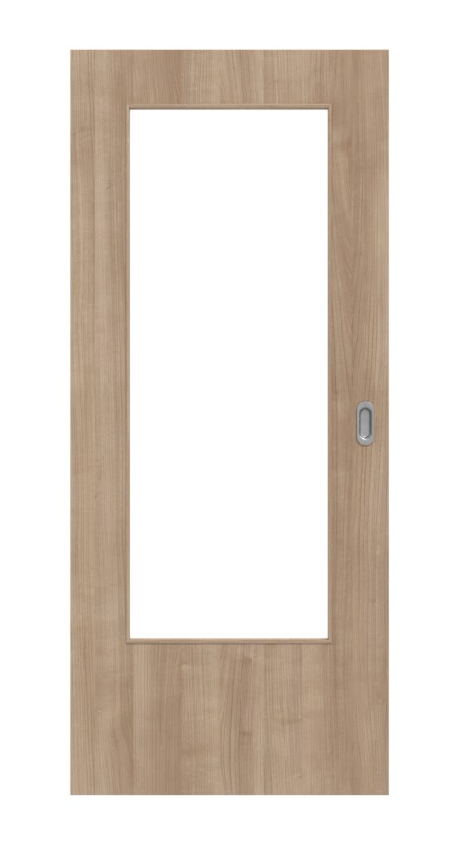 JELD-WEN Nassraum-Schiebetür Acadia Cherry HPL-Urban mit Lichtausschnitt LÖ-23