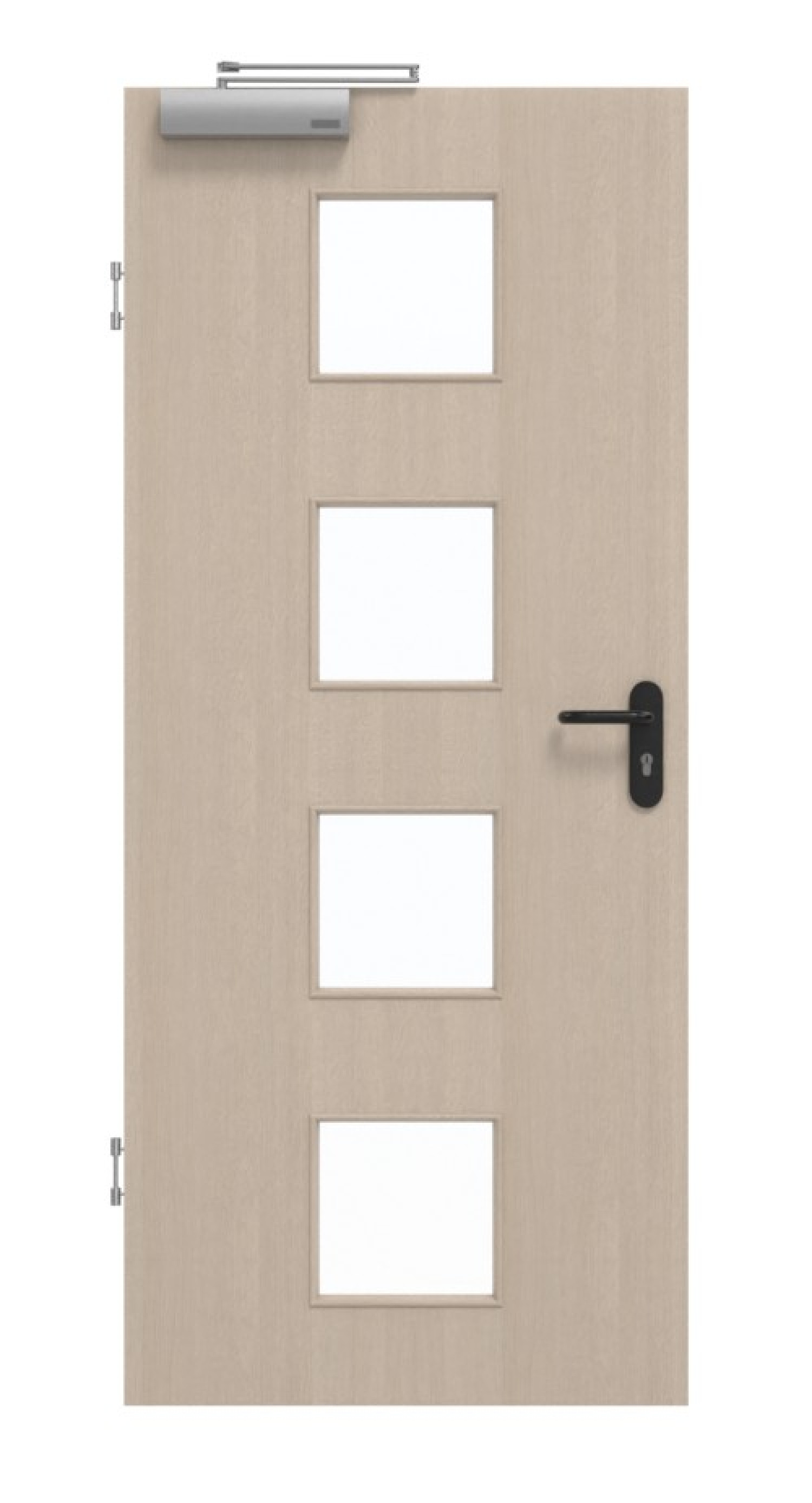 GARANT Rauchschutztür Authentic Akazie GCK08 mit Lichtausschnitt LA-10