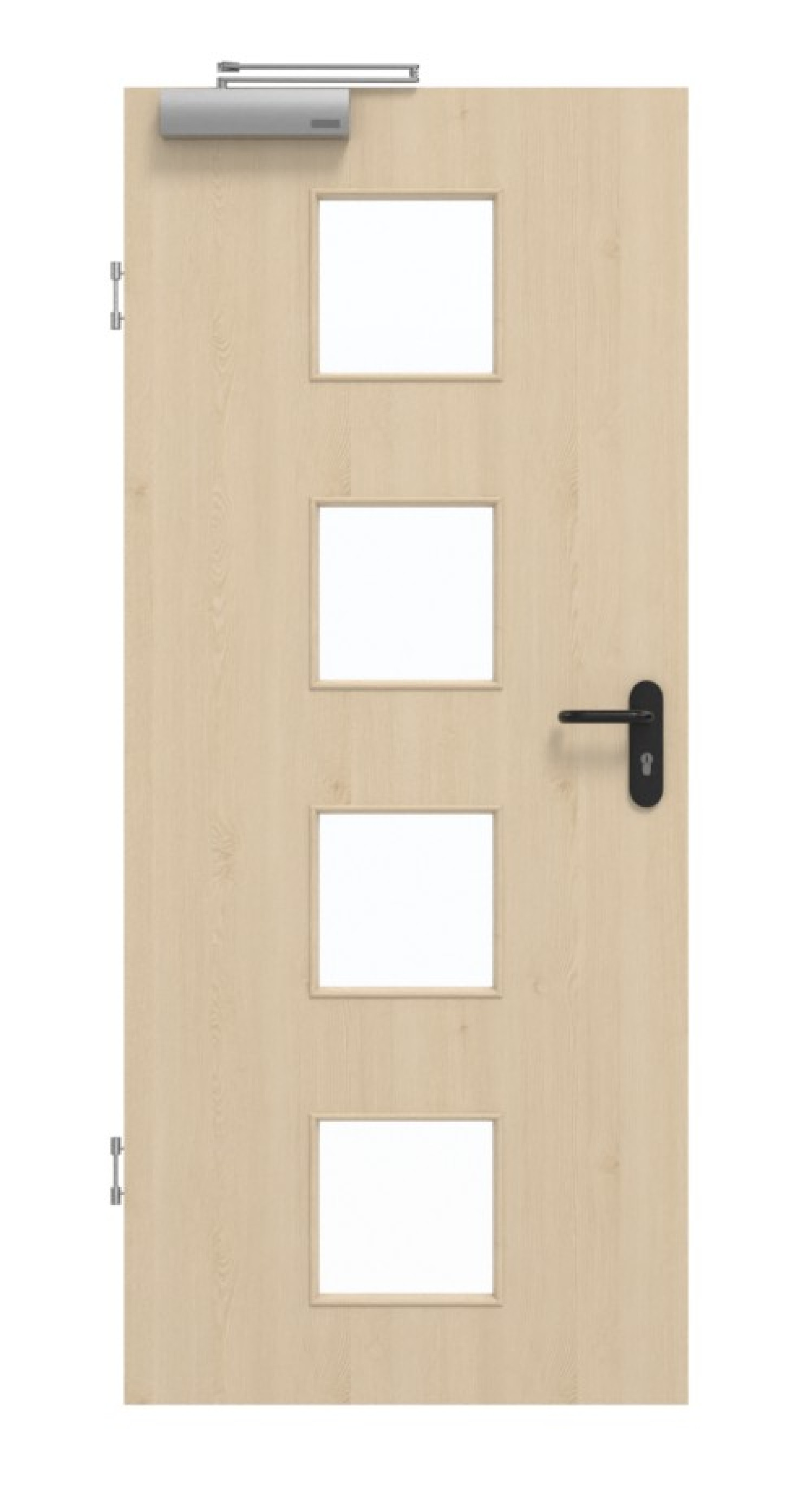 GARANT Rauchschutztür Authentic Sand GCK08 mit Lichtausschnitt LA-10