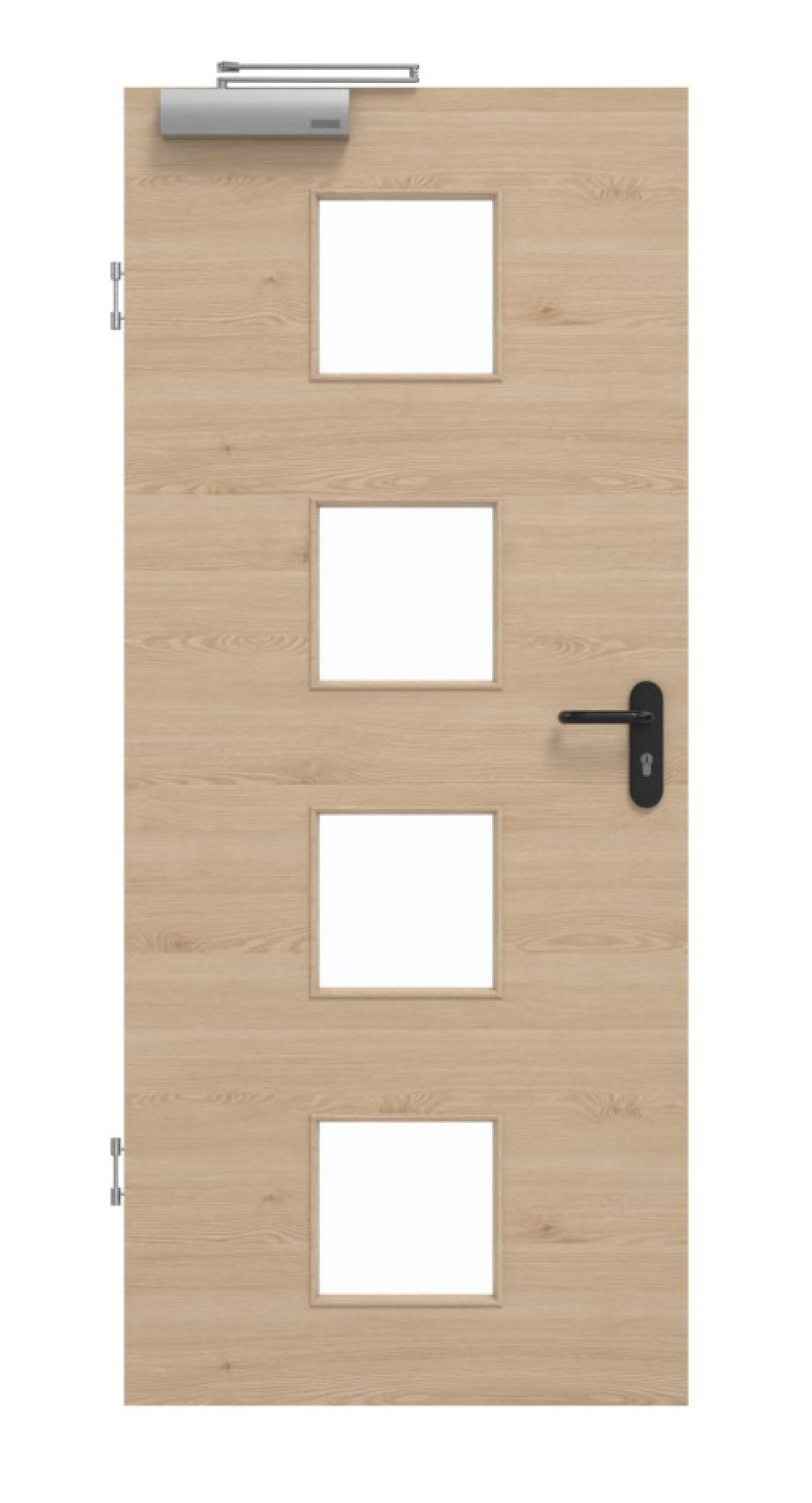 GARANT Rauchschutztür Quer Authentic Achat GCK08 mit Lichtausschnitt LA-10
