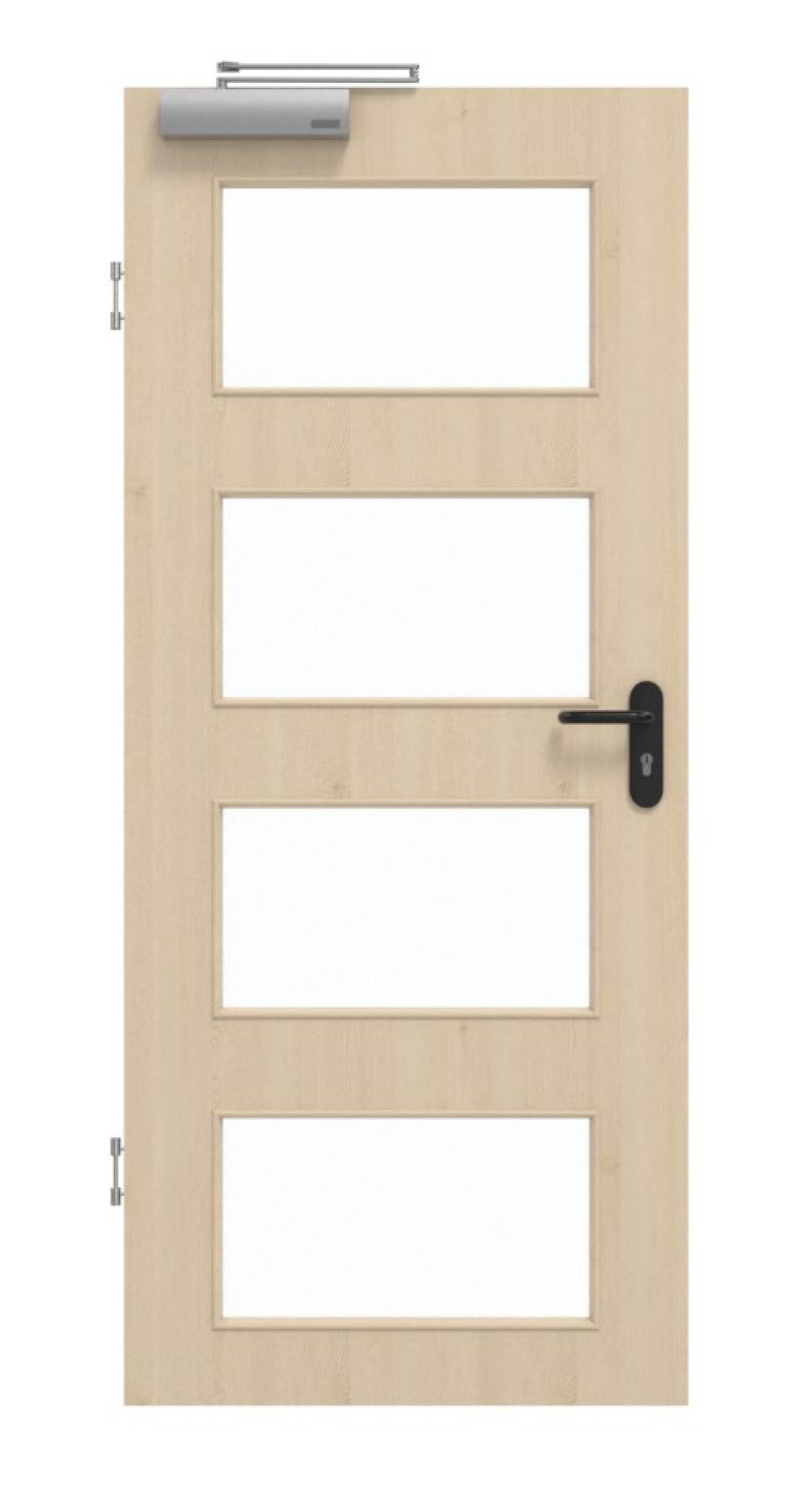 GARANT Rauchschutztür Authentic Sand GCK08 mit Lichtausschnitt LA-11