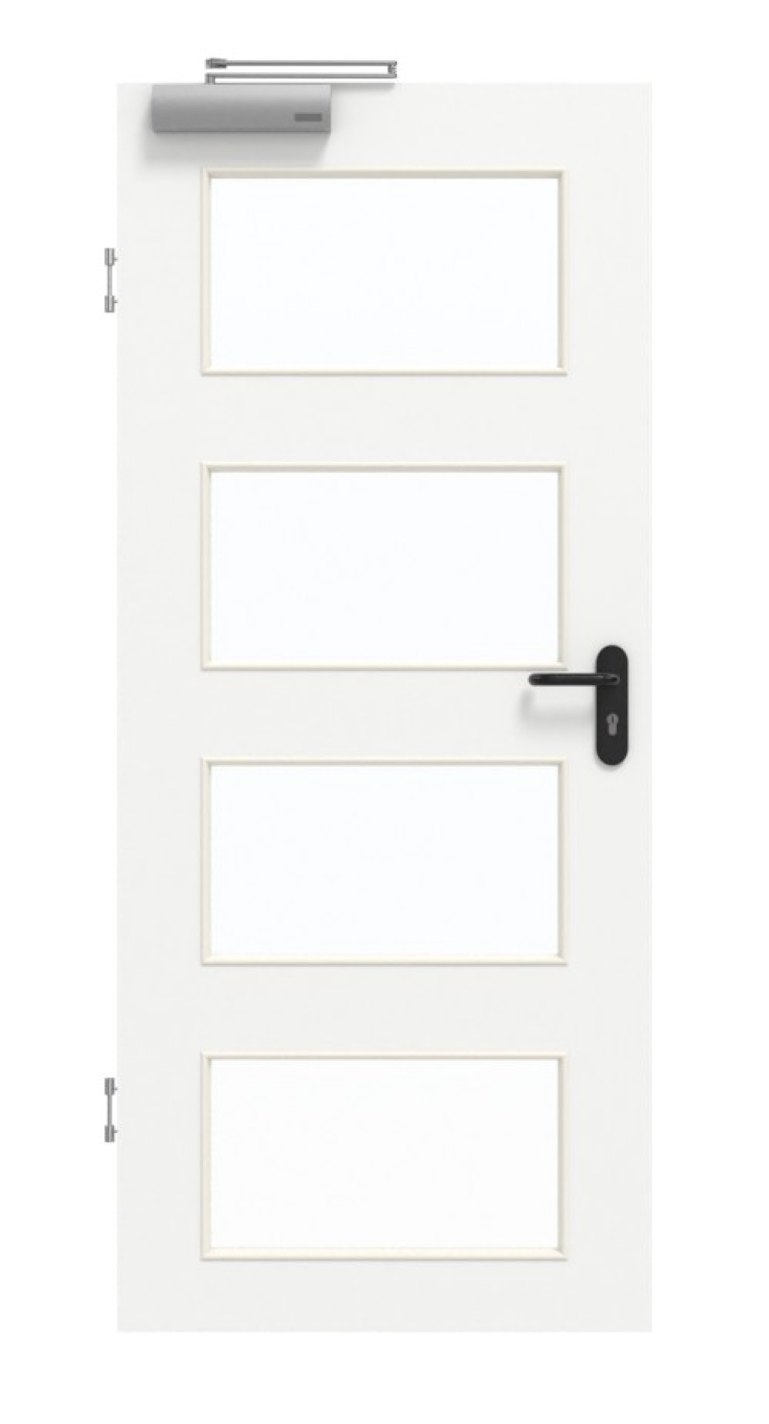 GARANT Rauchschutztür U11209SD Edelweiß GHK08 mit Lichtausschnitt LA-11