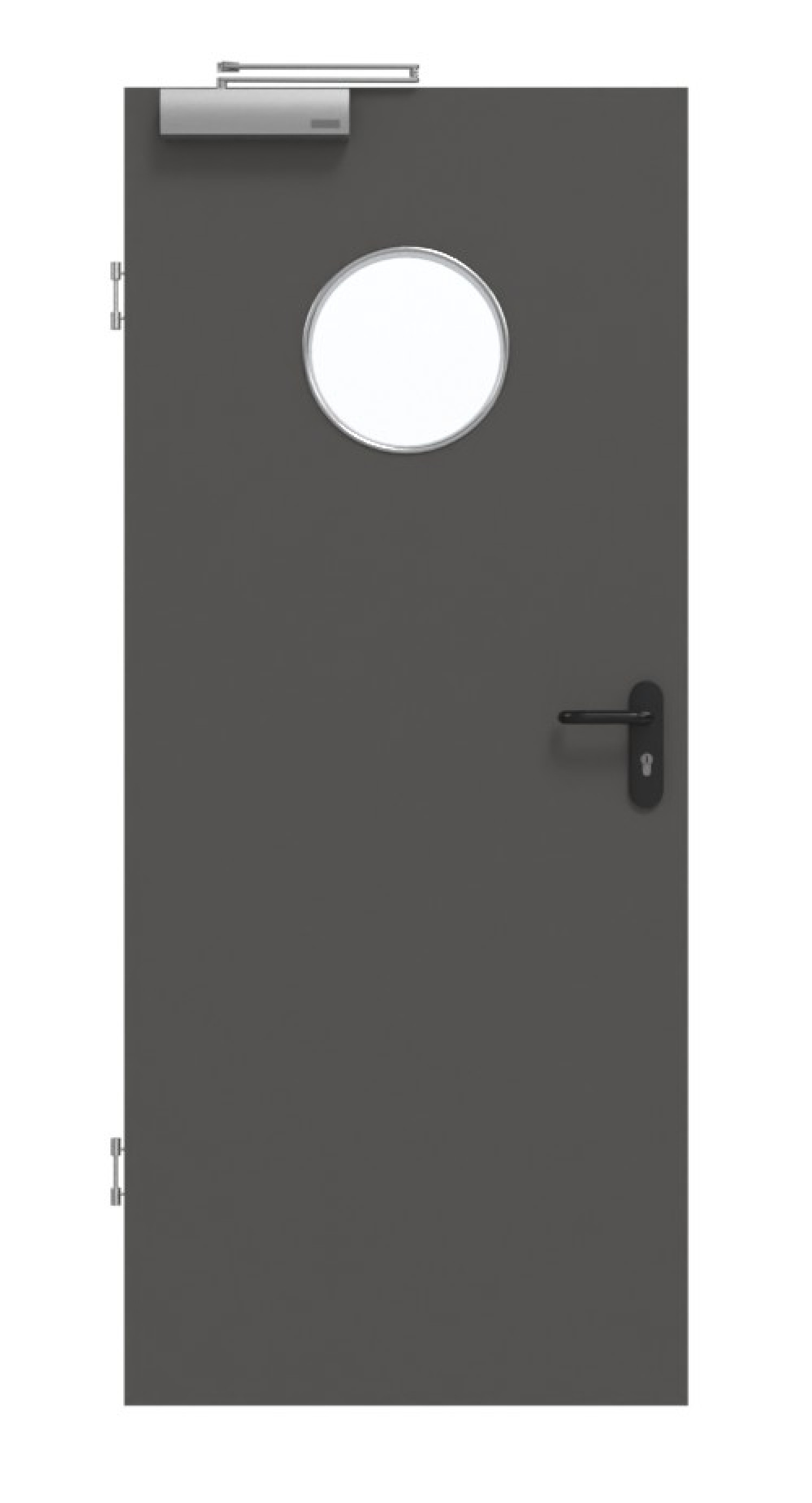 GARANT Rauchschutztür 10622-60 Ebony CePaL mit Lichtausschnitt LA-12