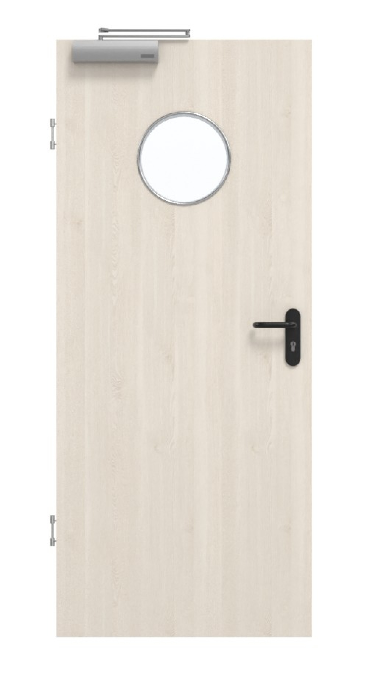 GARANT Rauchschutztür Authentic Perl GCK08 mit Lichtausschnitt LA-12