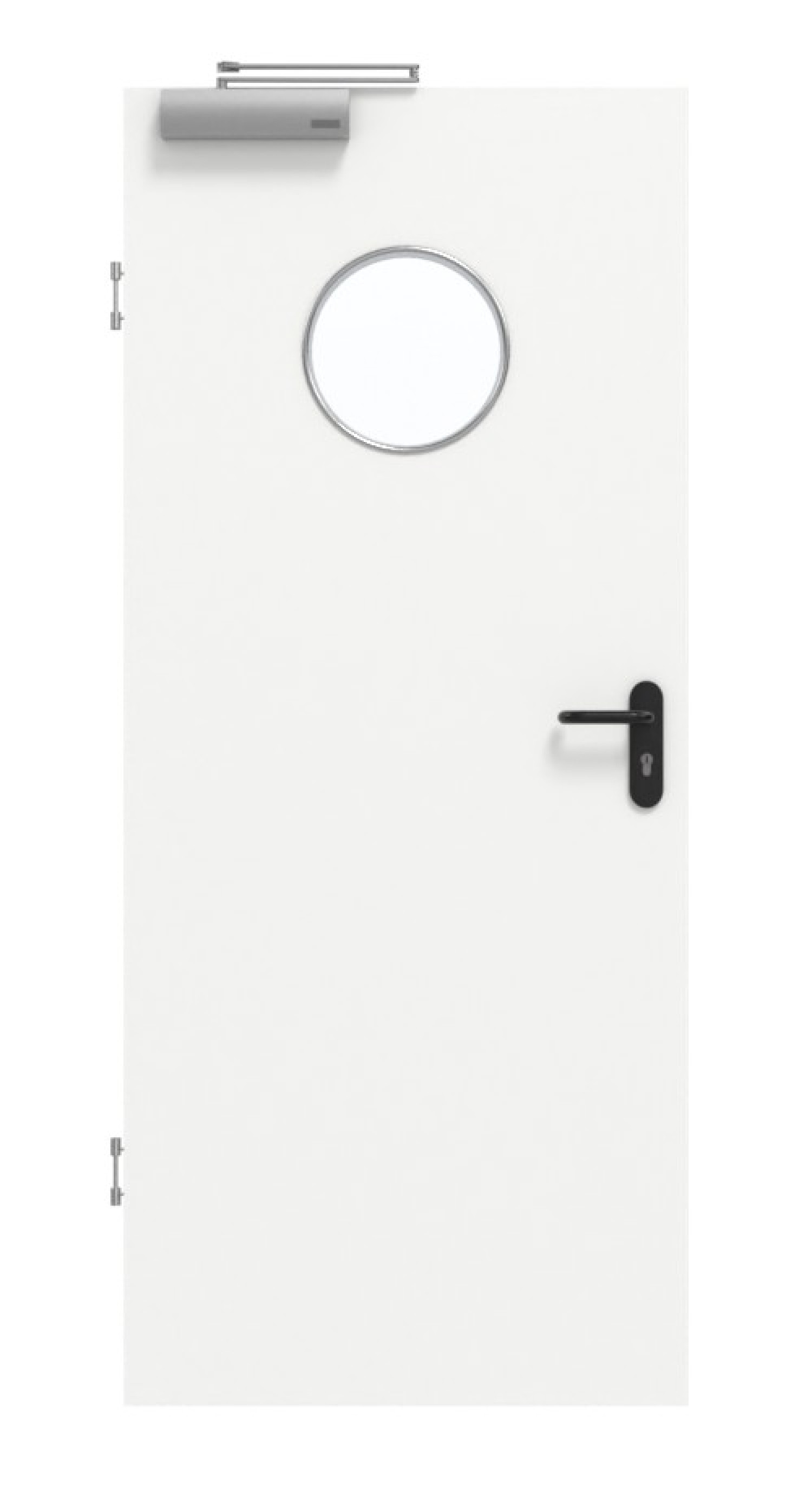 GARANT Rauchschutztür U11209SD Edelweiß GHK08 mit Lichtausschnitt LA-12
