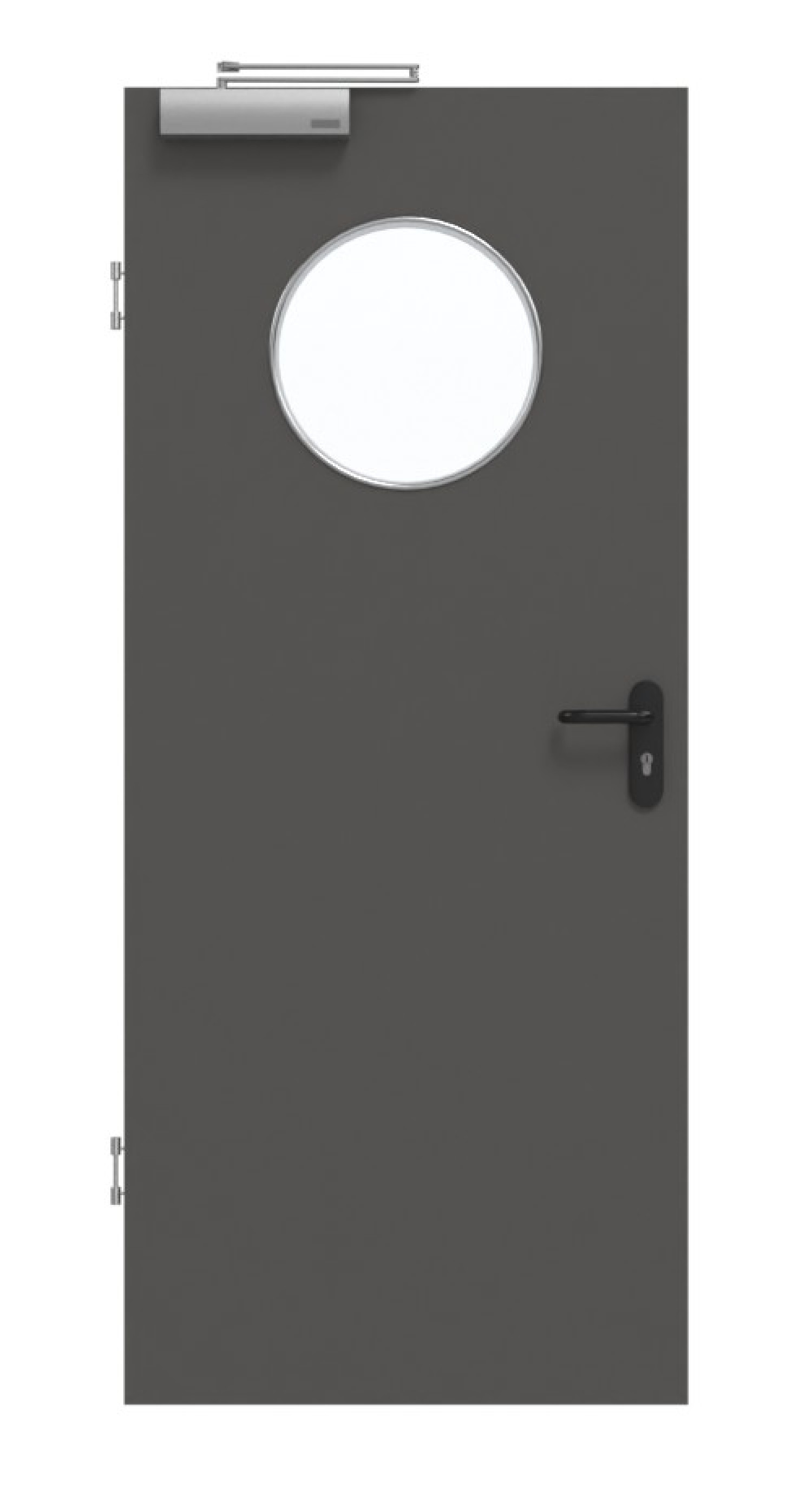 GARANT Rauchschutztür 10622-60 Ebony CePaL mit Lichtausschnitt LA-13