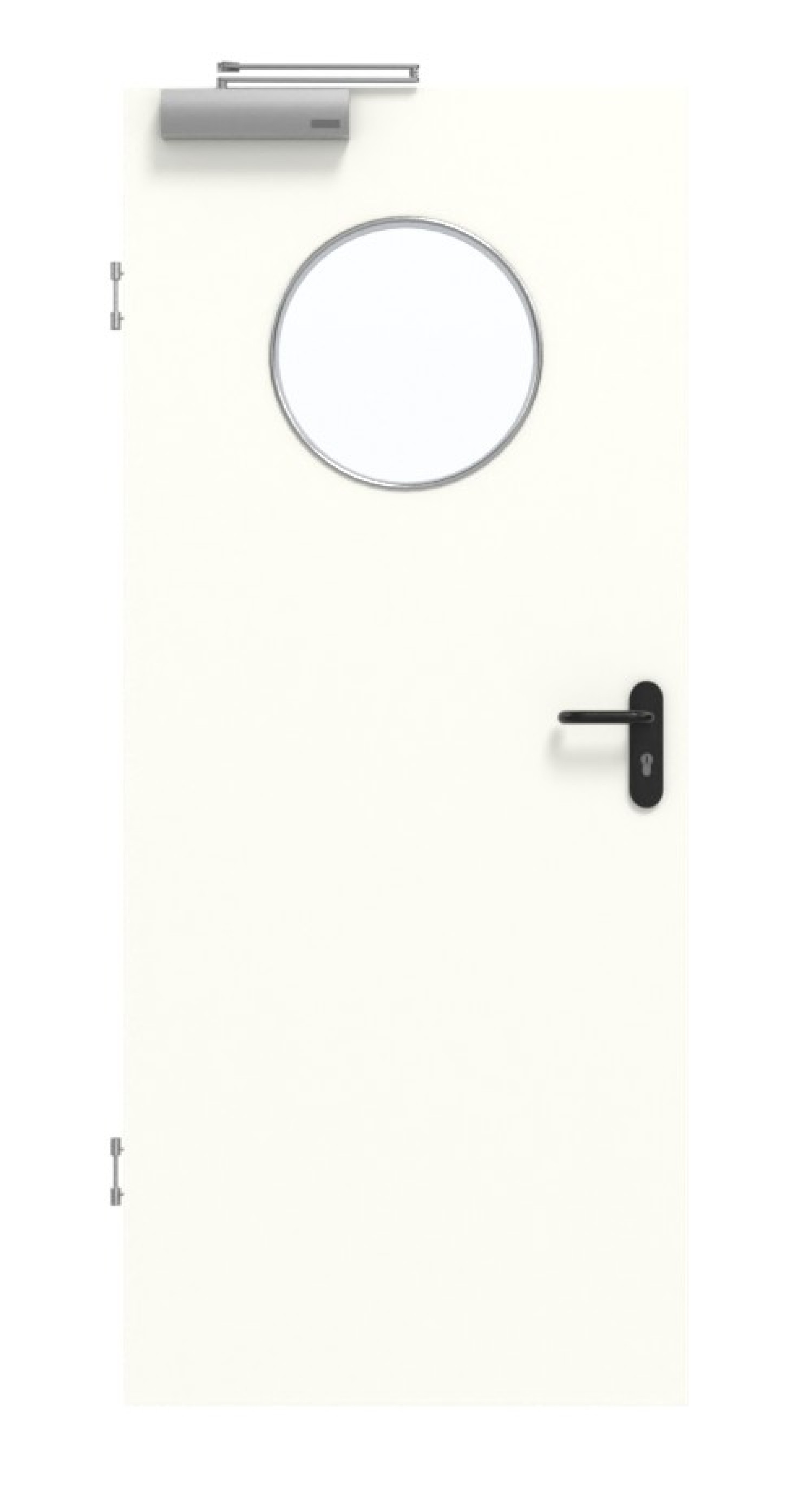 GARANT Rauchschutztür U11026SD Kristallweiß GHK08 mit Lichtausschnitt LA-13