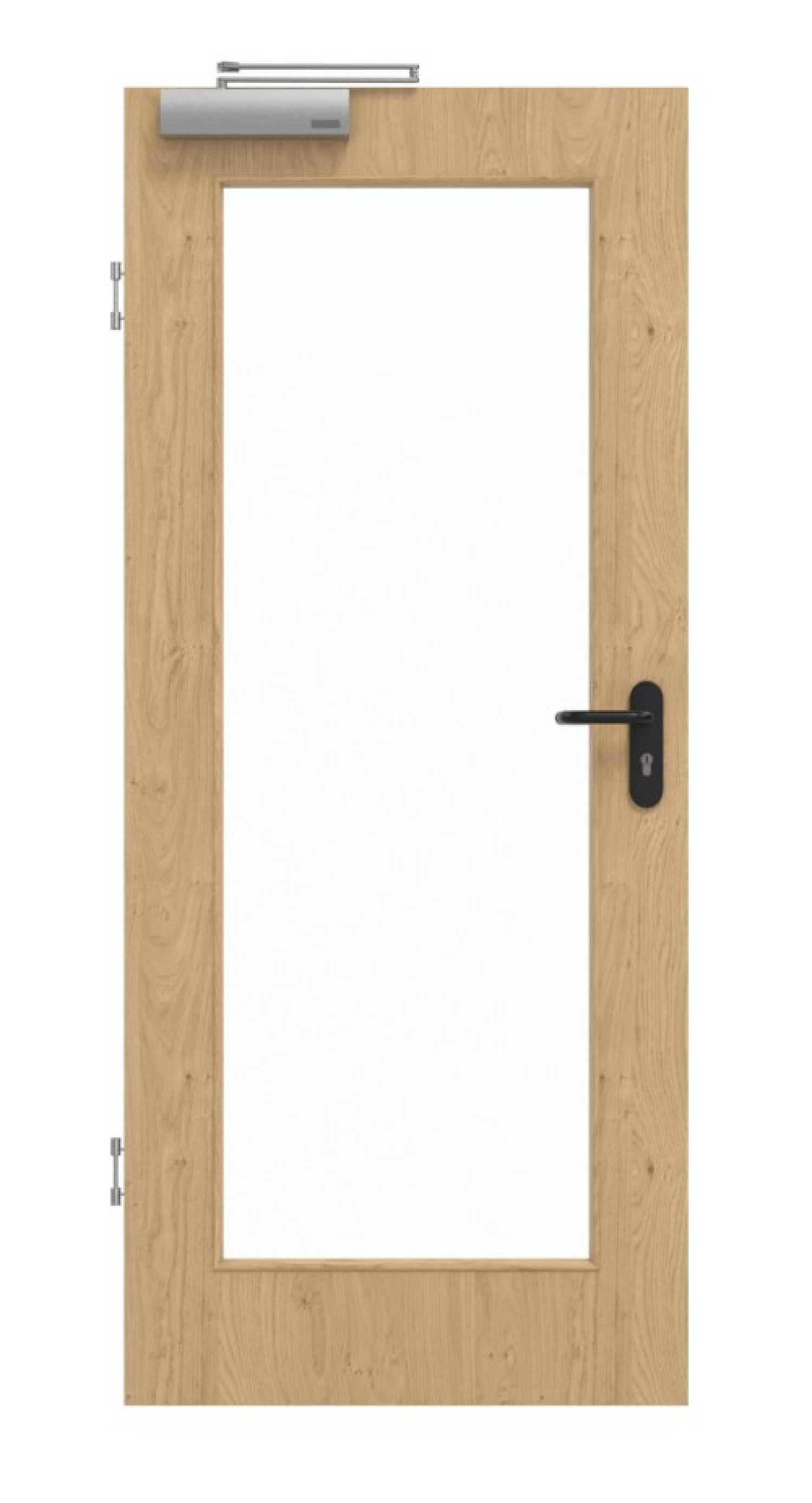 GARANT Rauchschutztür Authentic Asteiche GCK08 mit Lichtausschnitt LA-2