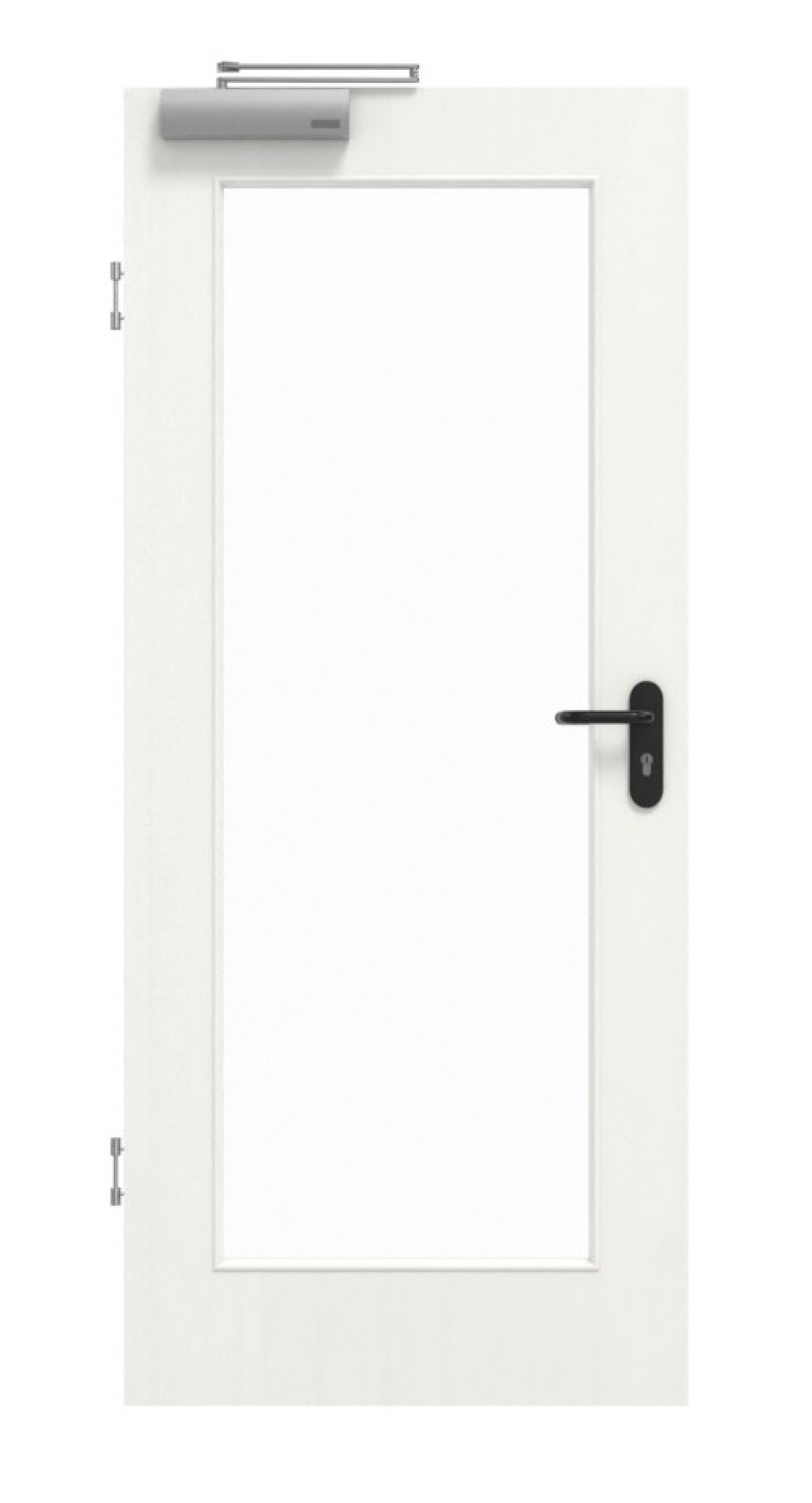GARANT Rauchschutztür Authentic Bianco CePaL mit Lichtausschnitt LA-2