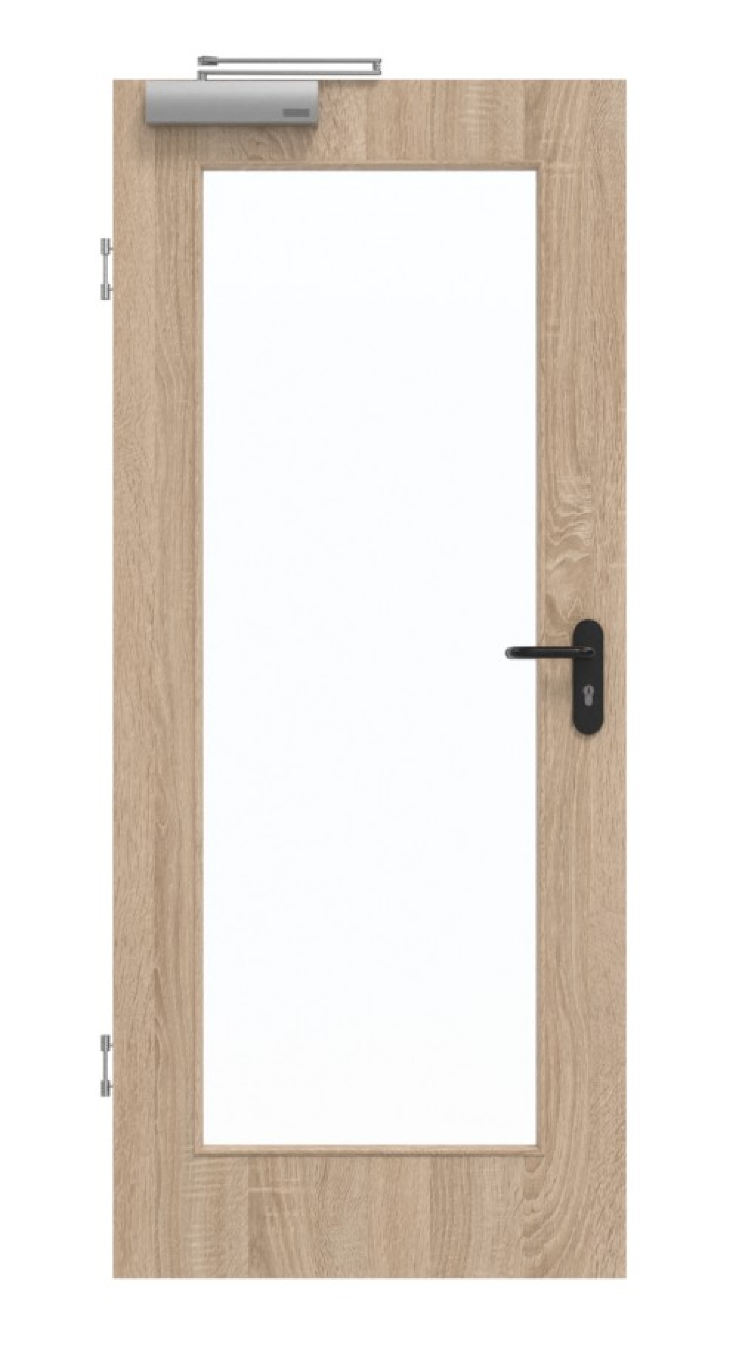 GARANT Rauchschutztür Authentic Eiche GCK08 mit Lichtausschnitt LA-2