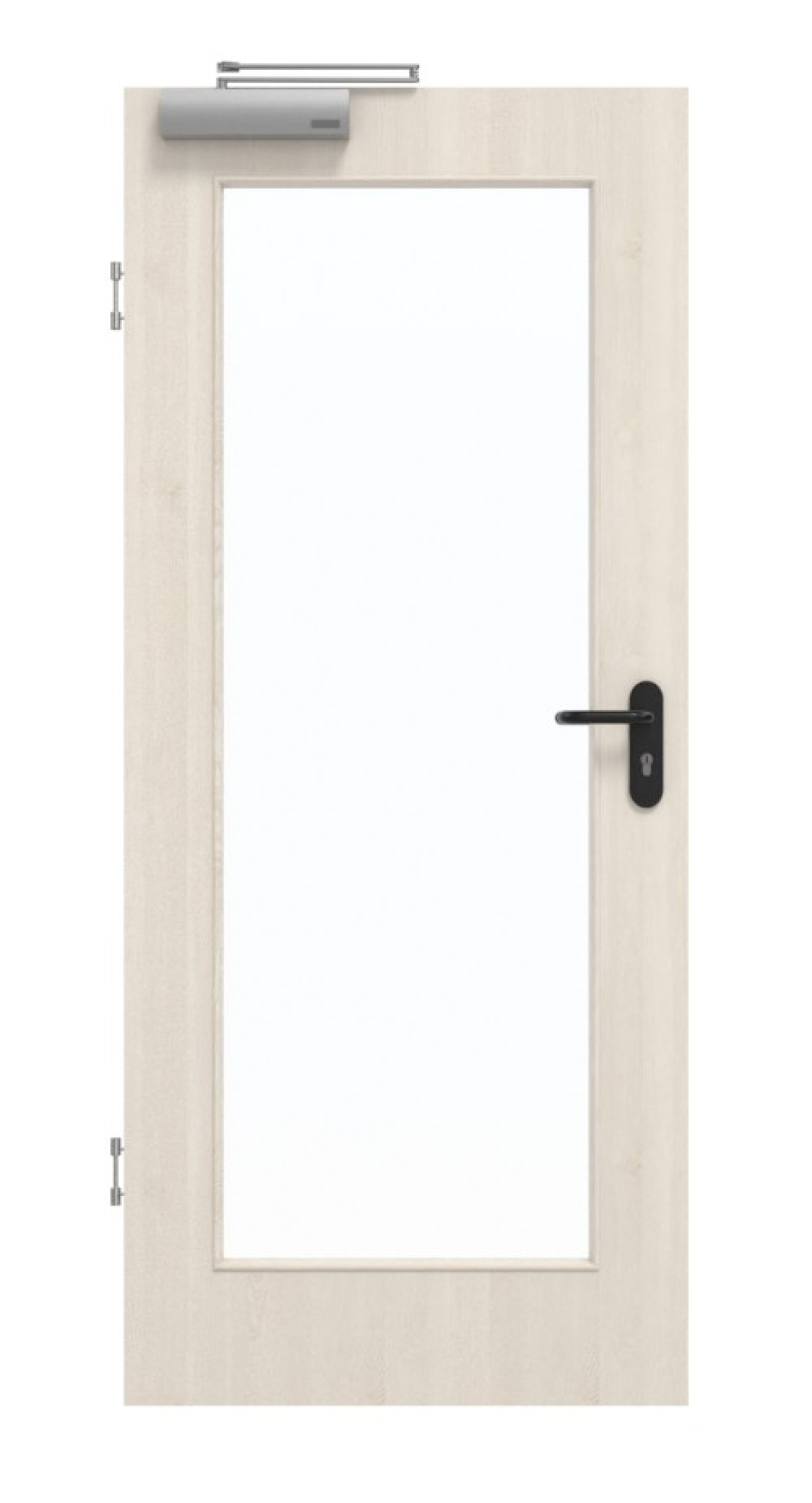 GARANT Rauchschutztür Authentic Perl GCK08 mit Lichtausschnitt LA-2