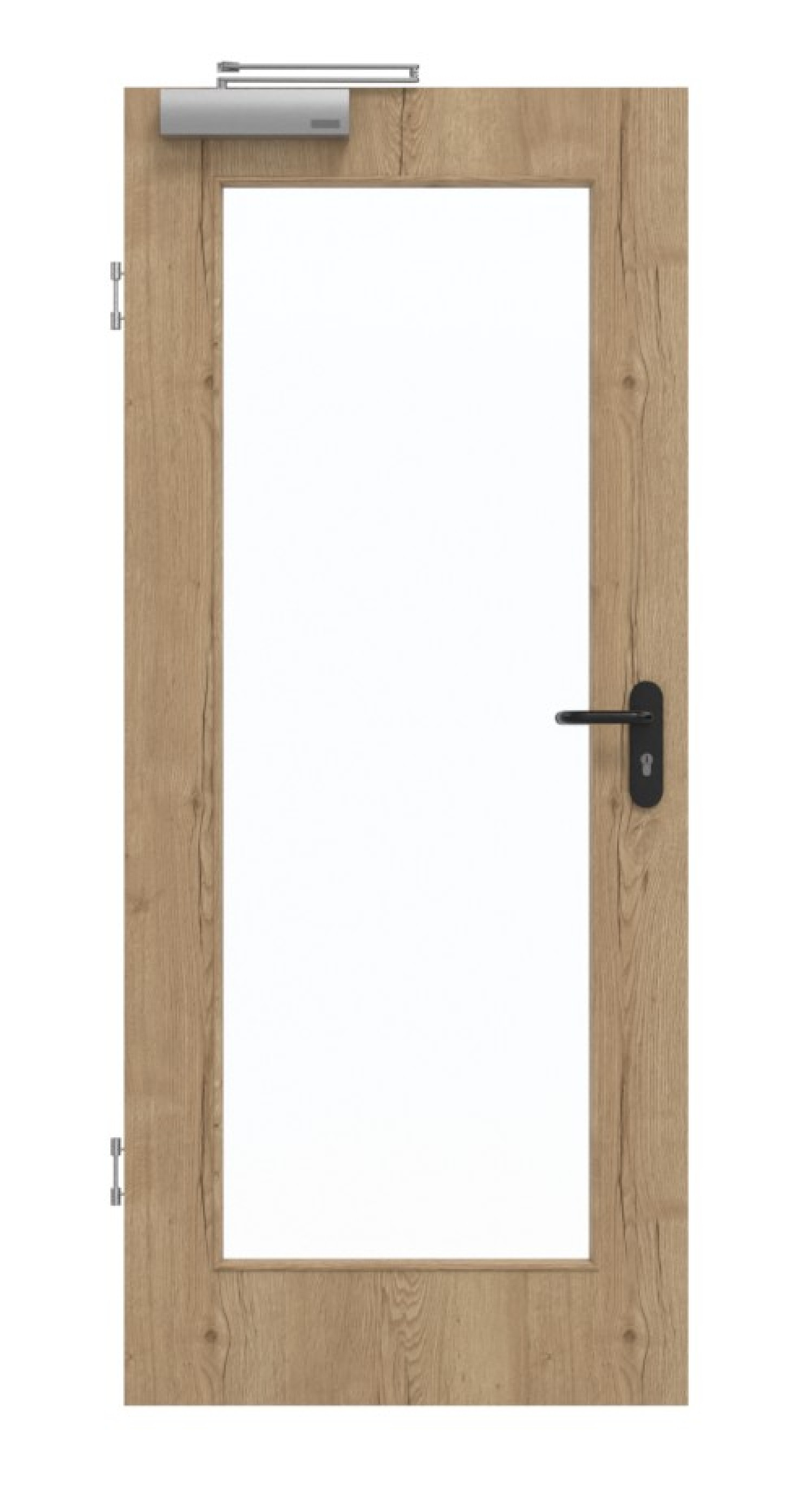 GARANT Rauchschutztür Authentic Risseiche GCK08 mit Lichtausschnitt LA-2