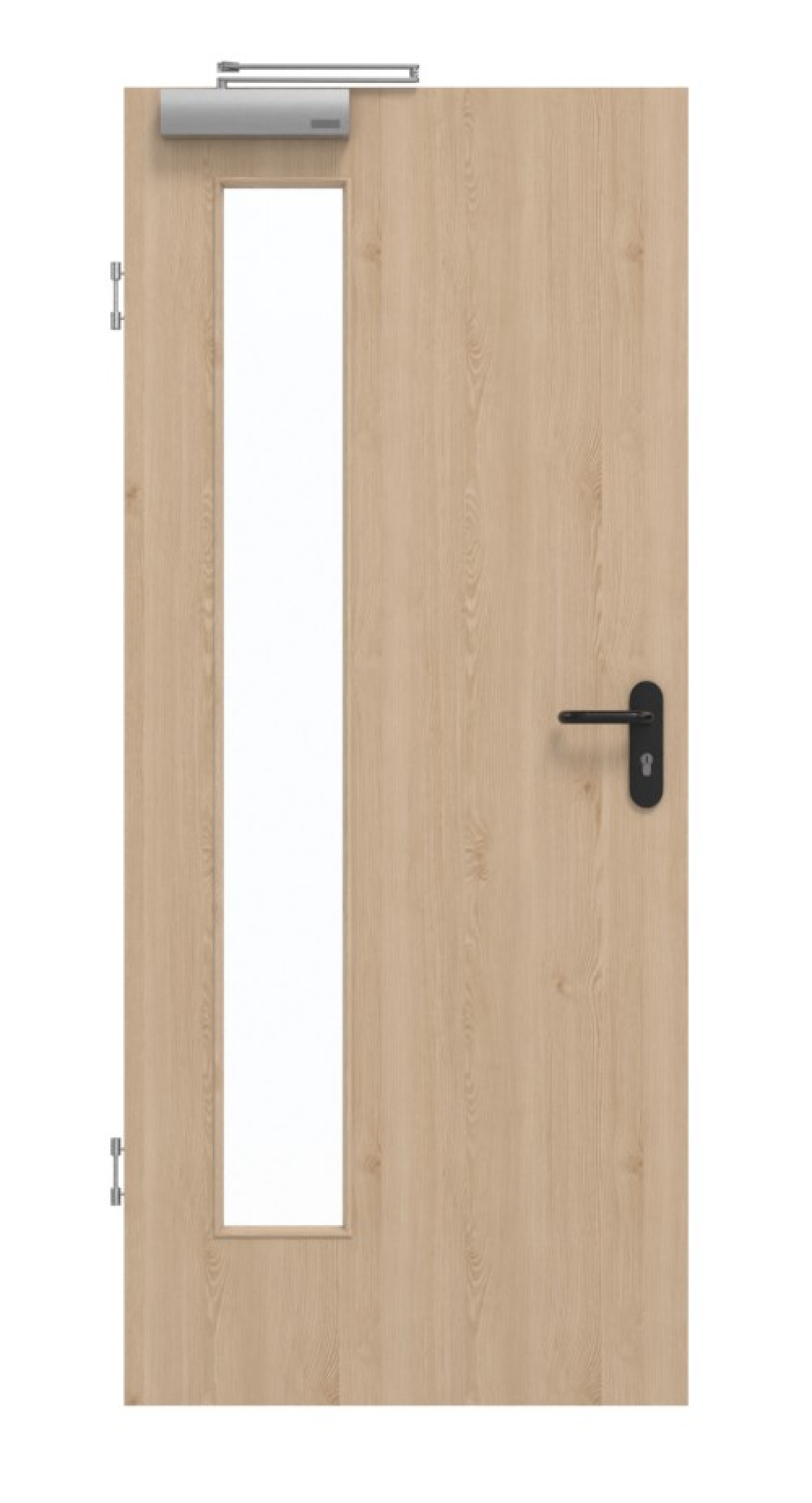 GARANT Rauchschutztür Authentic Achat CePaL mit Lichtausschnitt LA-4 bandseitig