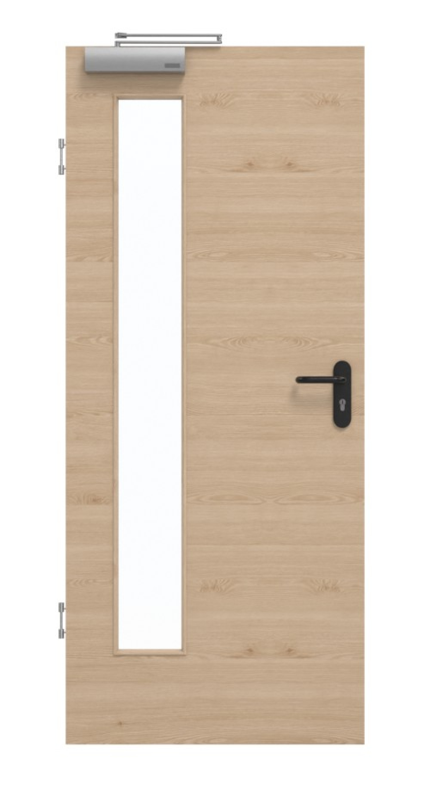 GARANT Rauchschutztür Quer Authentic Achat GCK08 mit Lichtausschnitt LA-4 bandseitig