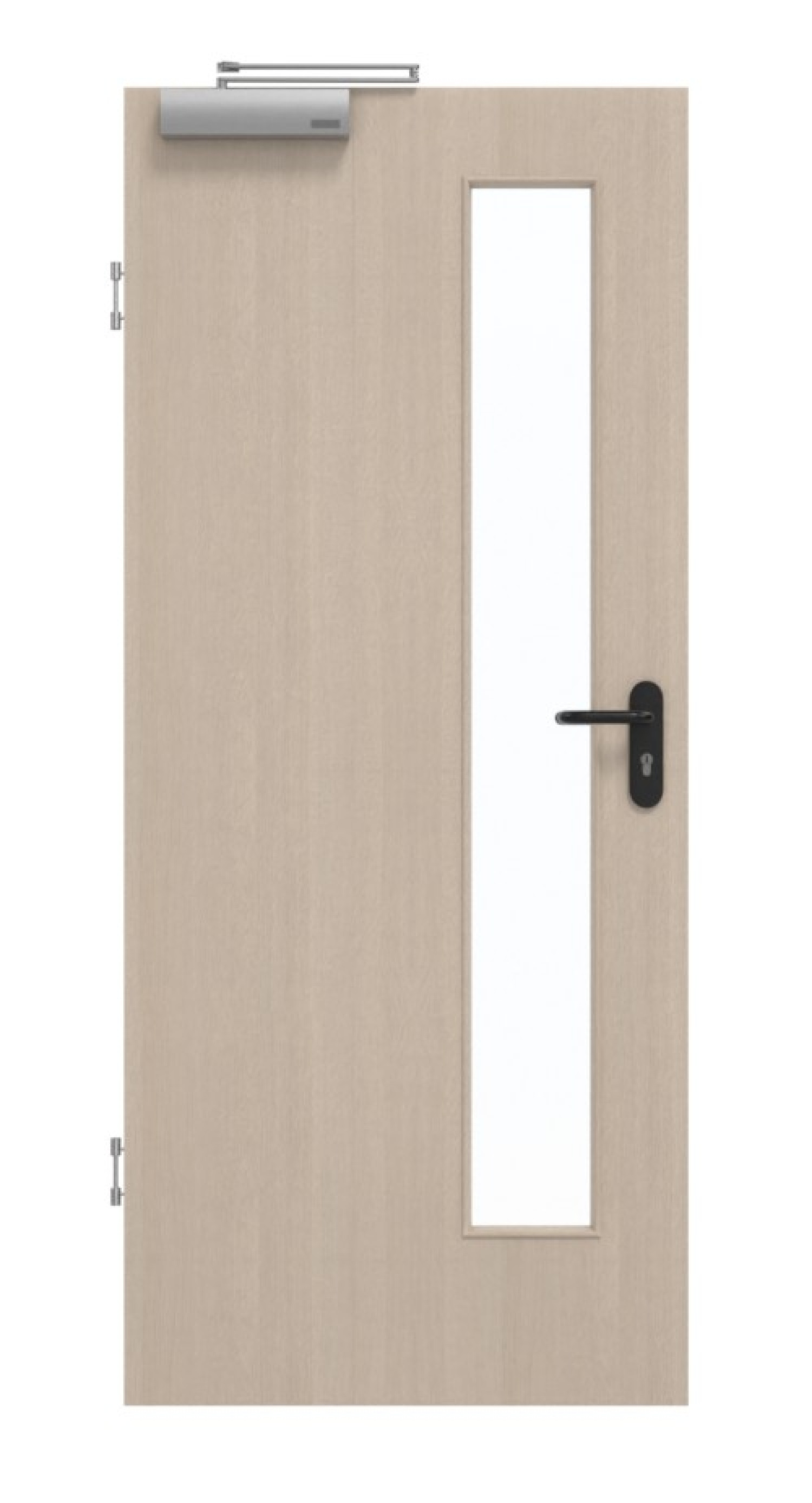 GARANT Rauchschutztür Authentic Akazie GCK08 mit Lichtausschnitt LA-4 schlossseitig