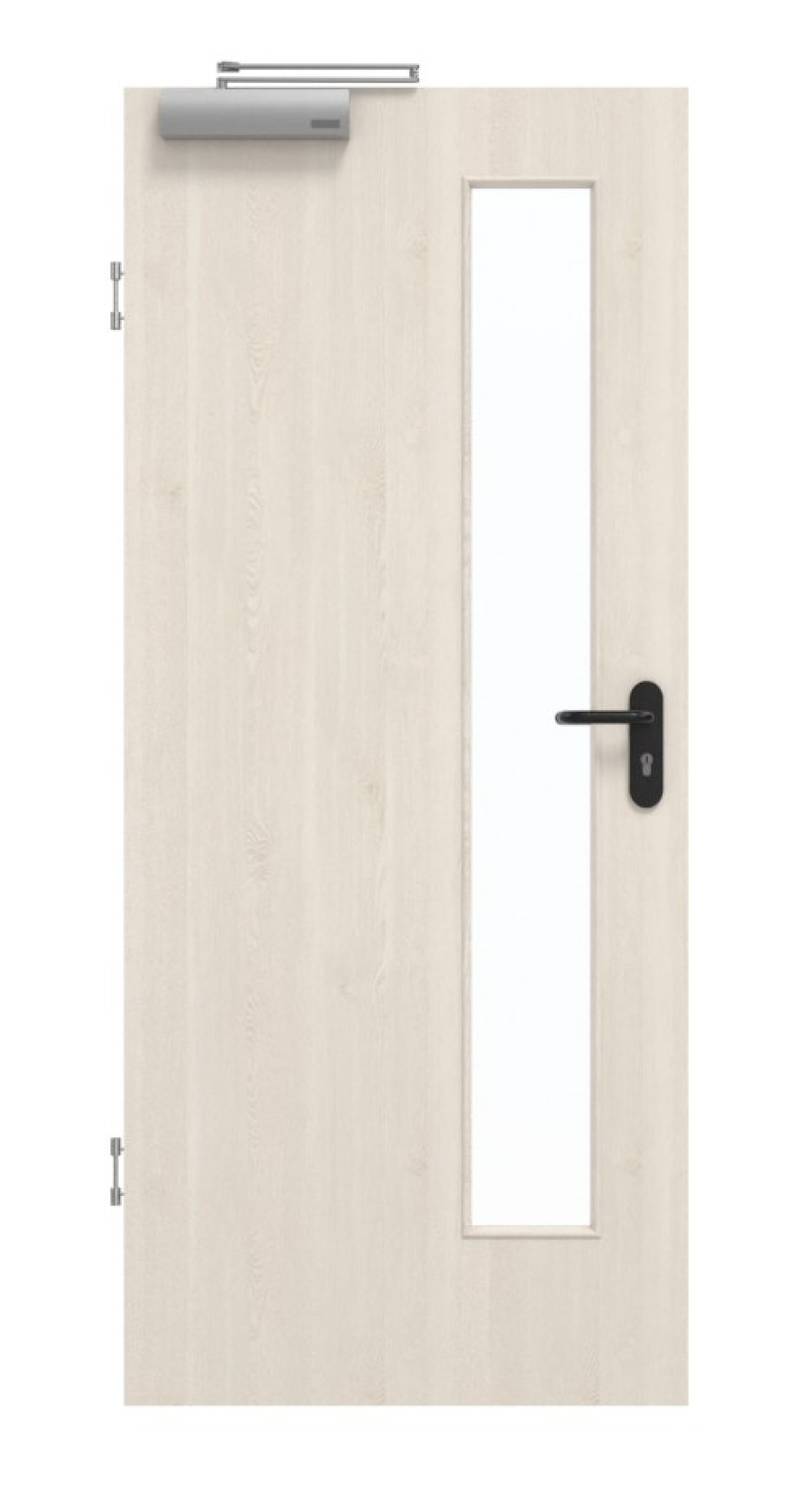 GARANT Rauchschutztür Authentic Perl GCK08 mit Lichtausschnitt LA-4 schlossseitig