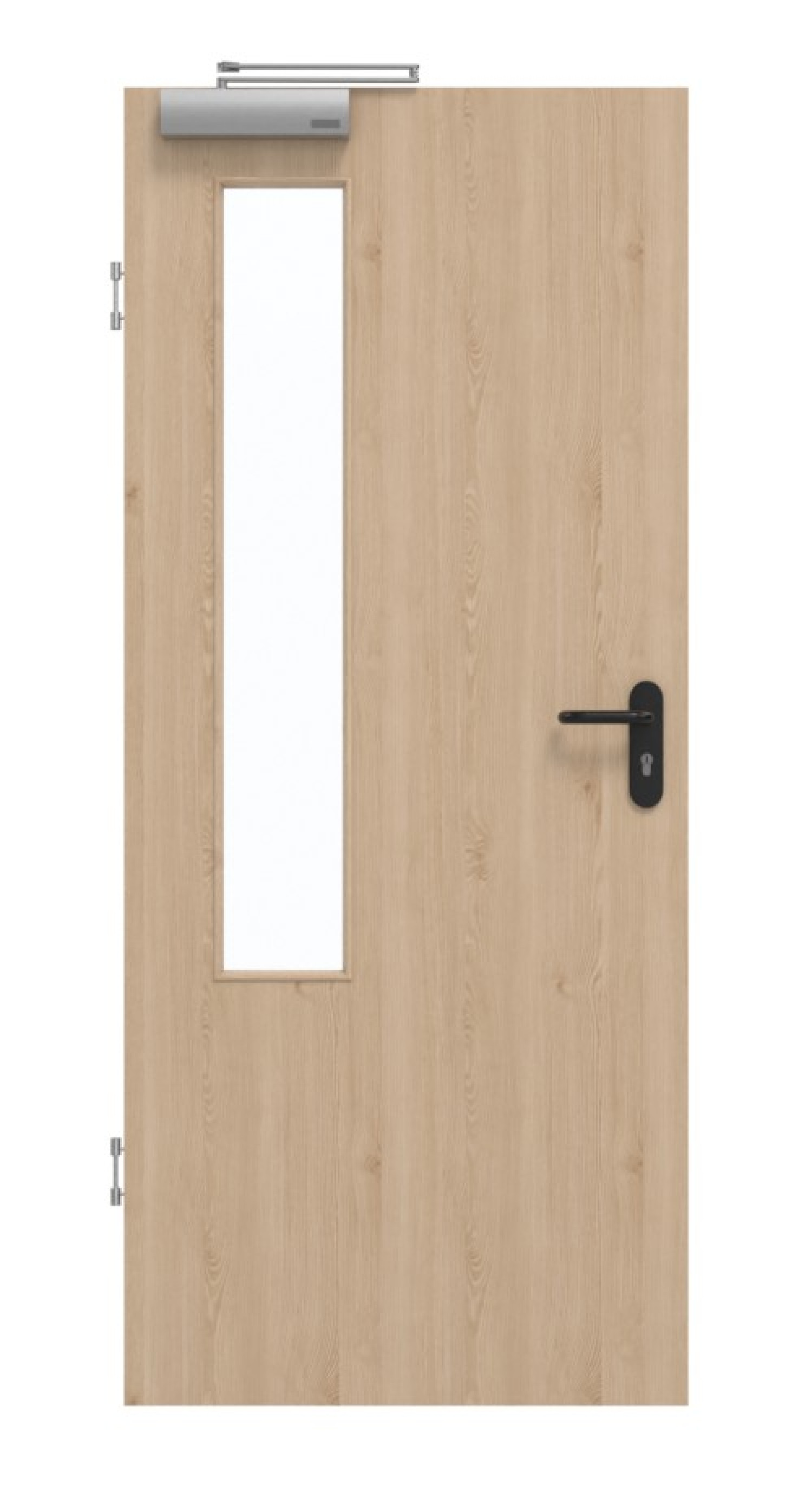 GARANT Rauchschutztür Authentic Achat CePaL mit Lichtausschnitt LA-5 bandseitig