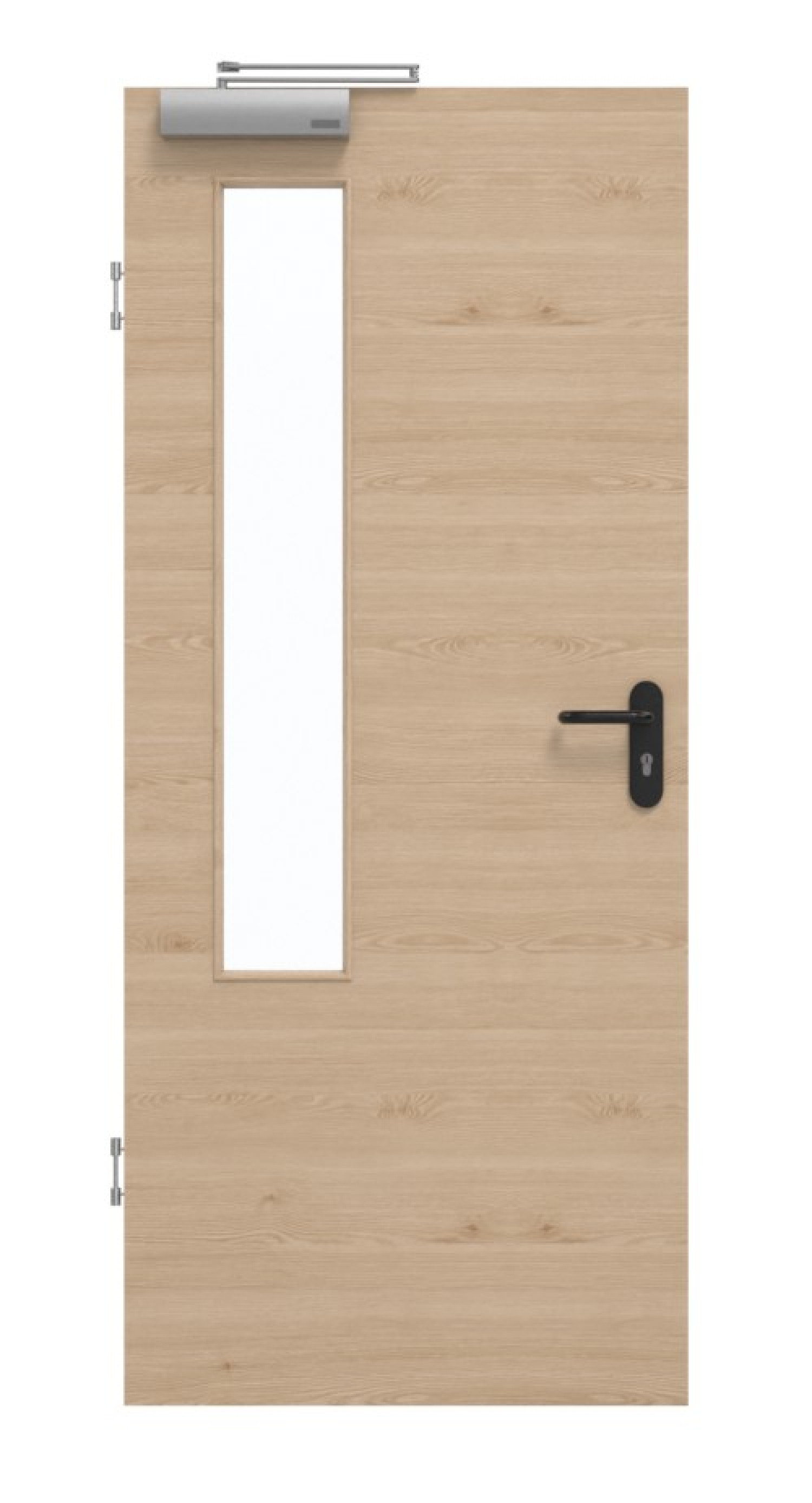 GARANT Rauchschutztür Quer Authentic Achat GCK08 mit Lichtausschnitt LA-5 bandseitig
