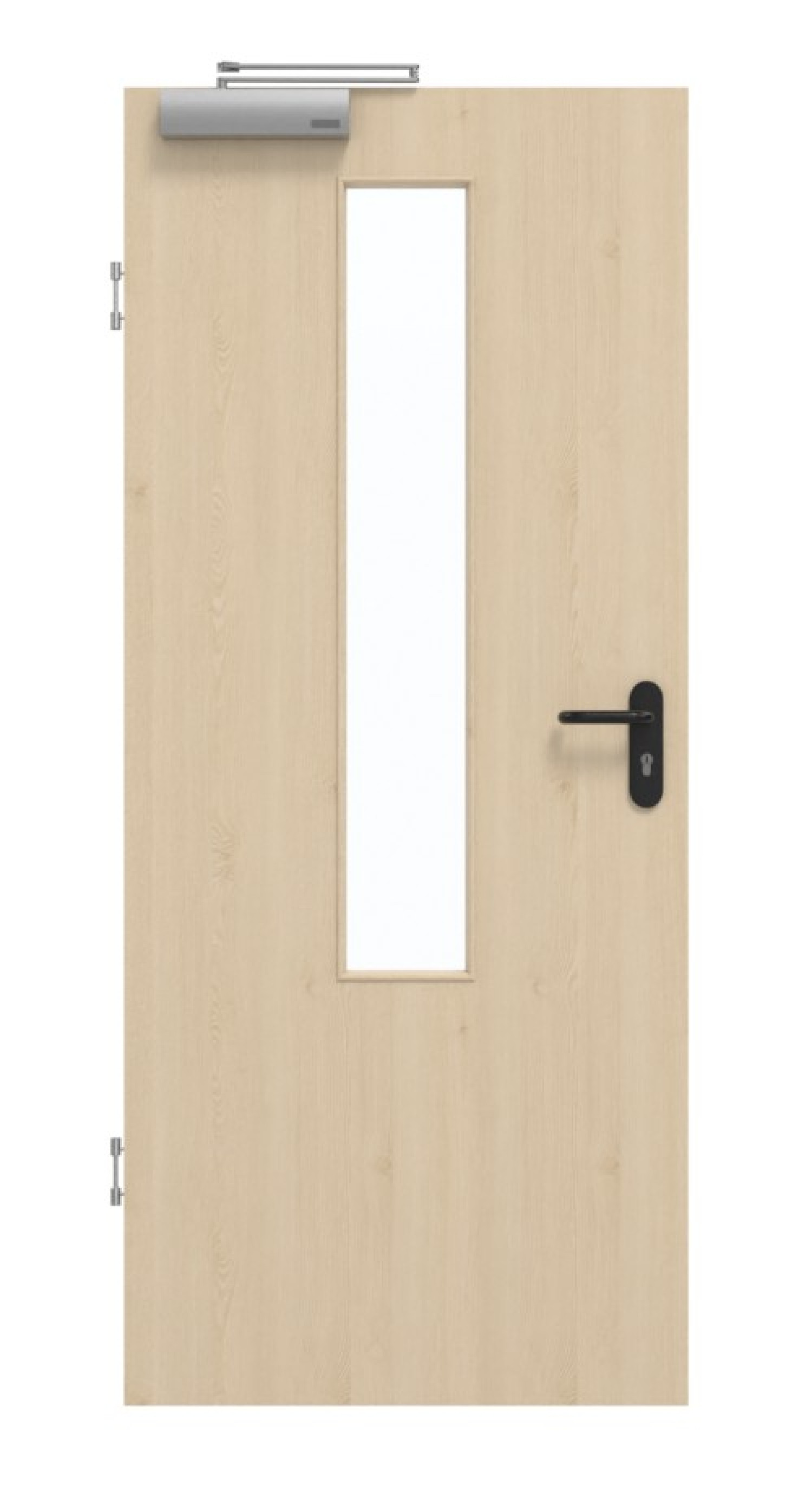 GARANT Rauchschutztür Authentic Sand GCK08 mit Lichtausschnitt LA-5 mittig